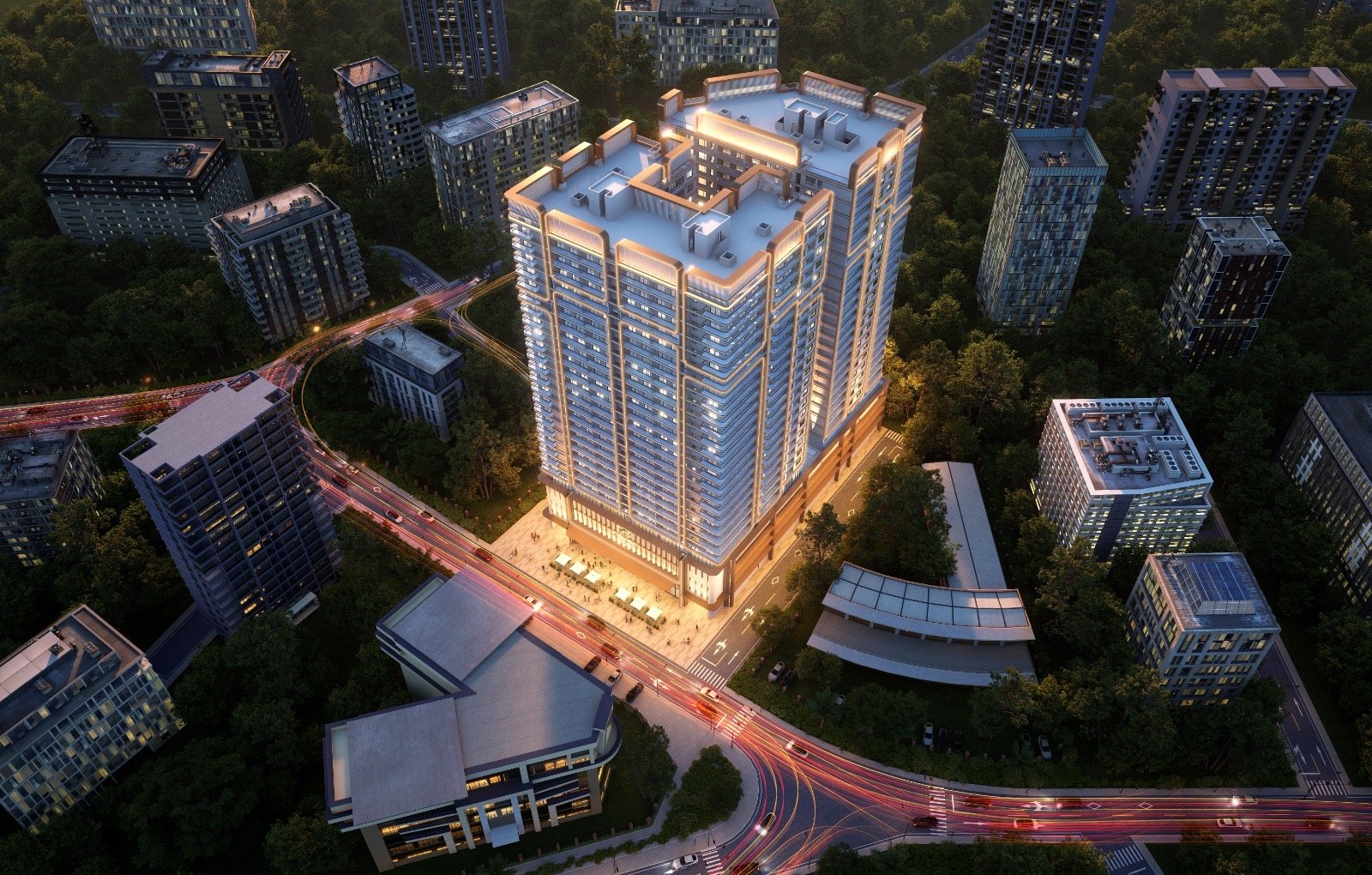 3 bedroom apartments for sale in westlands brookside oak exterior night