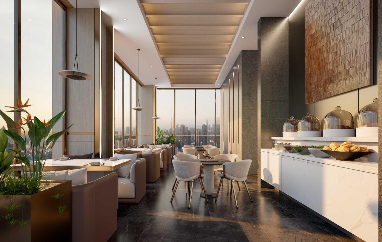 2 bedroom apartments for sale in Westlands Luminara rooftop restaurant