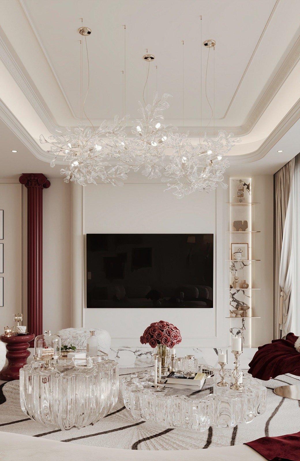 4 bedroom apartments for sale in kilimani luna oak livingroom tv