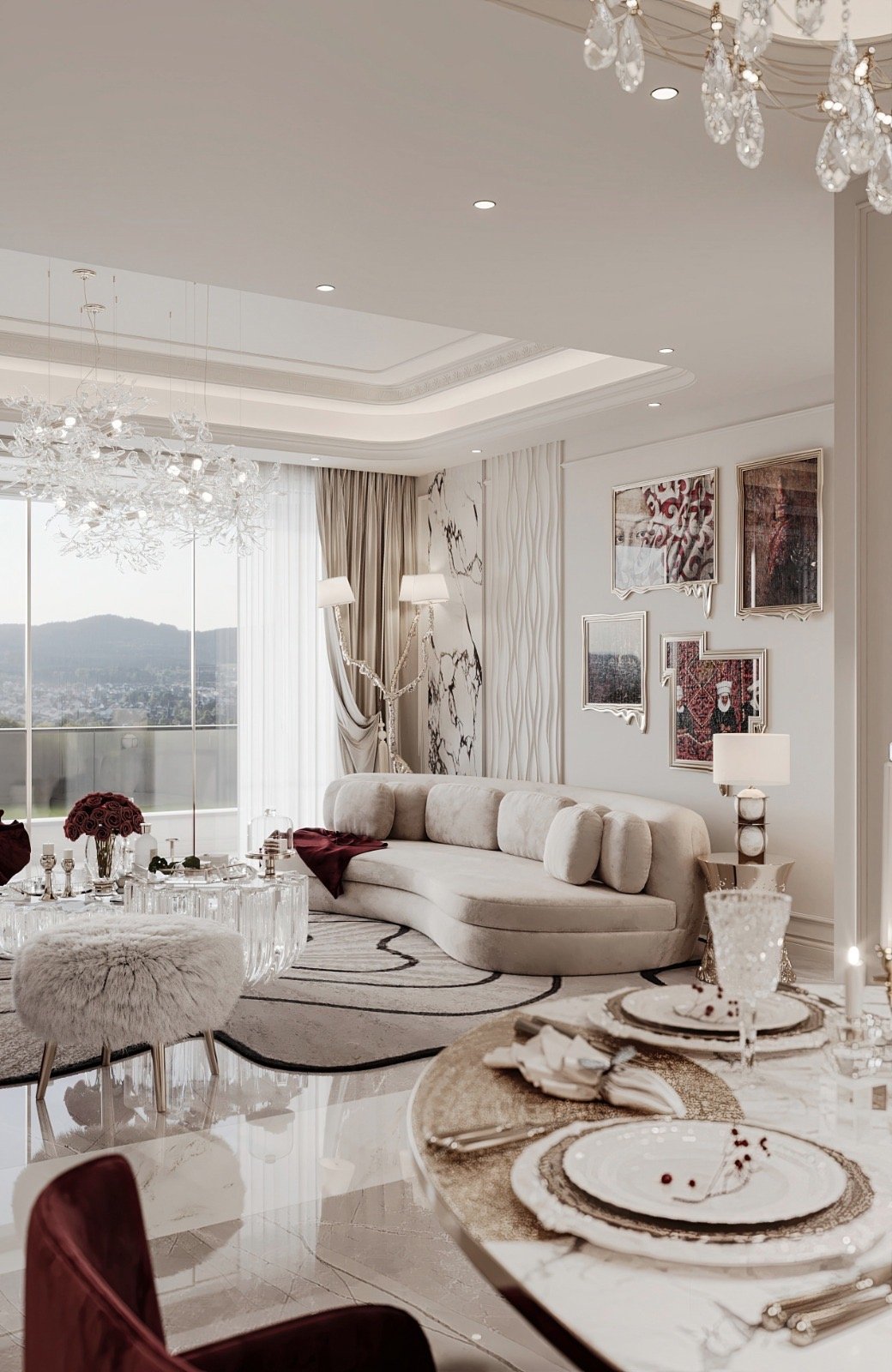 4 bedroom apartments for sale in kilimani luna oak livingroom view 2