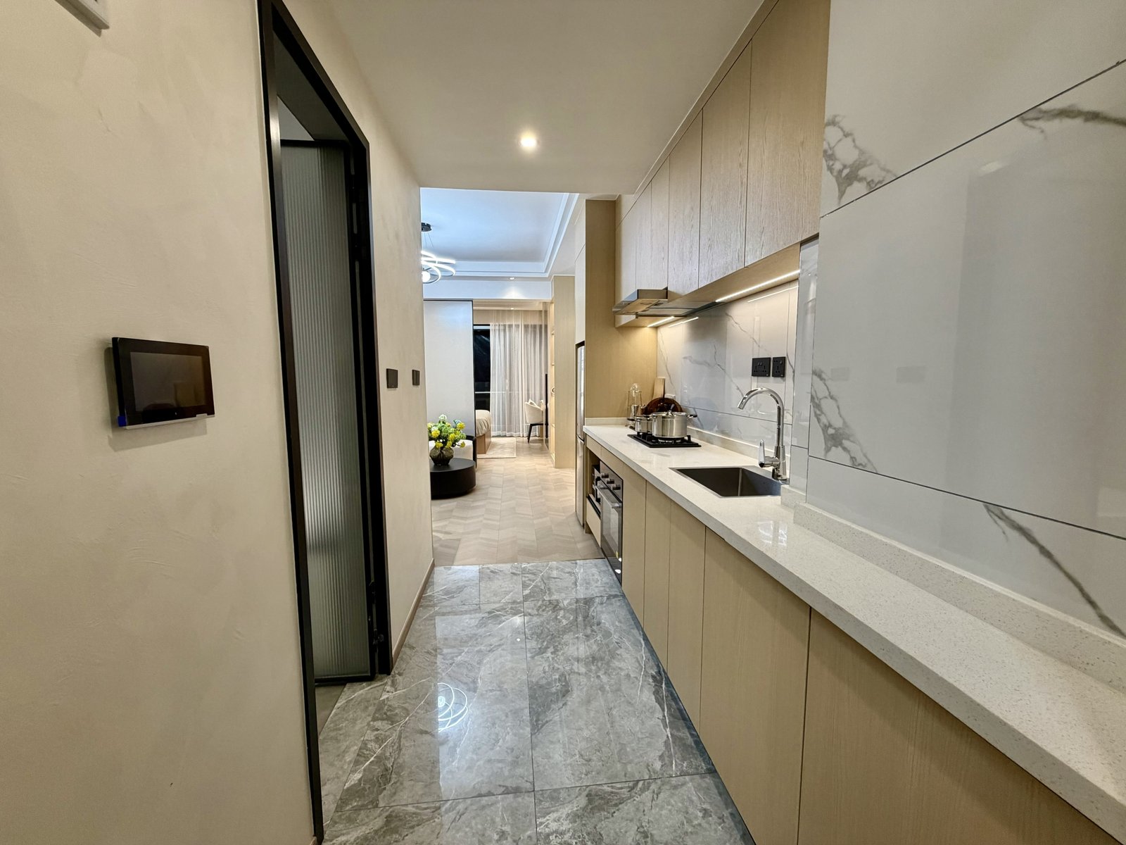 mini 1 bedroom apartments for sale in westlands diplomat residency kitchen angle view