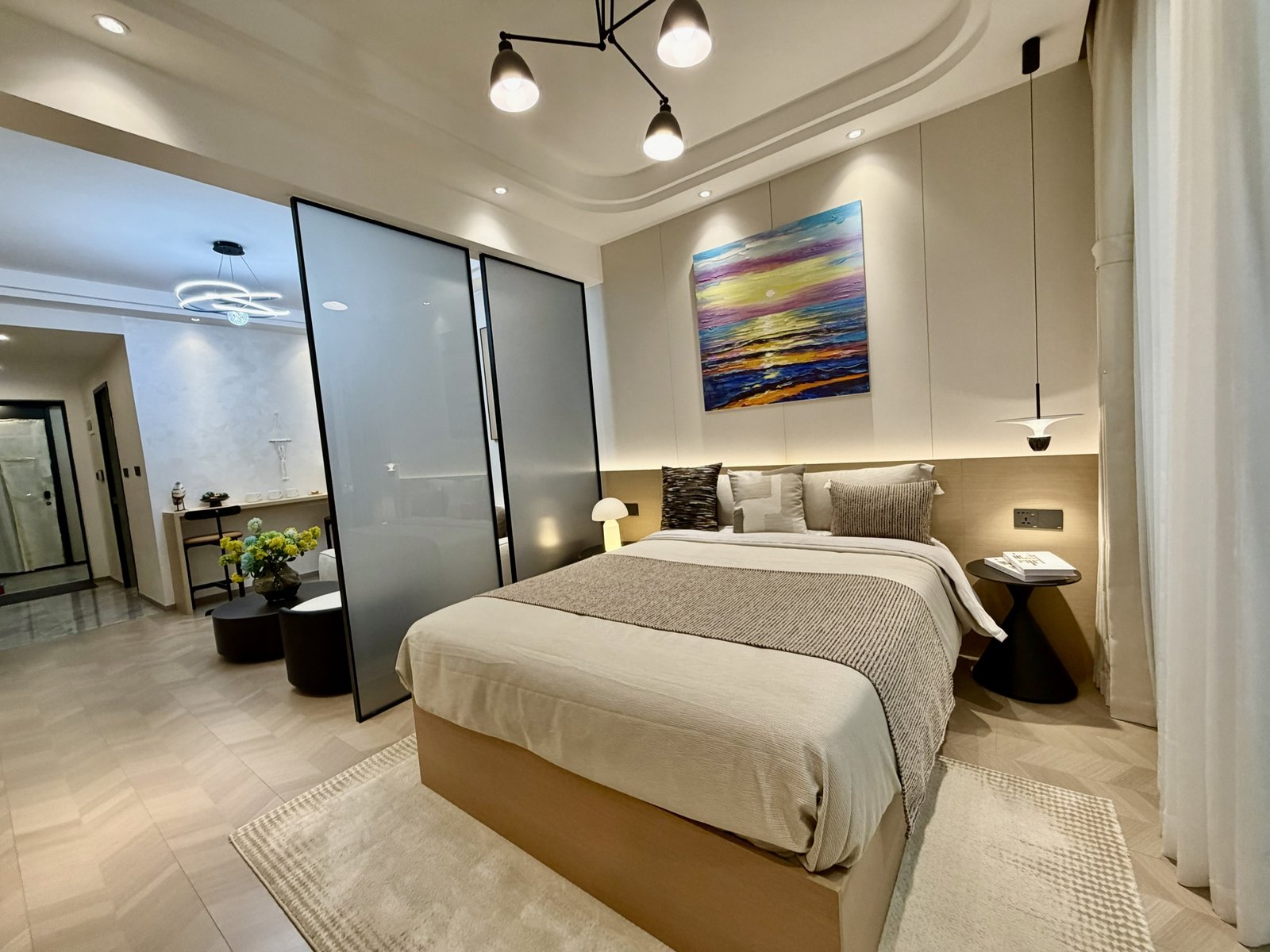 mini 1 bedroom apartments for sale in westlands diplomat residency bedroom angle view