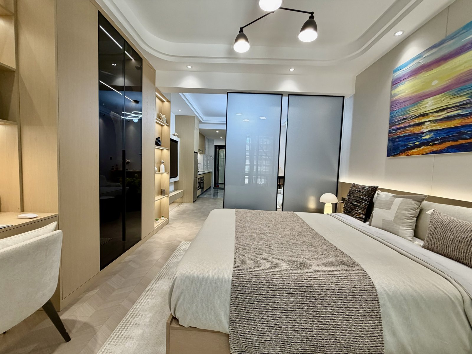 mini 1 bedroom apartments for sale in westlands diplomat residency bedroom side view