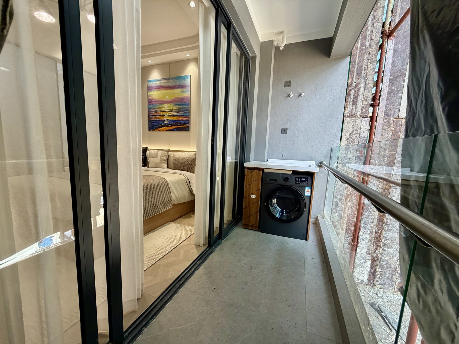 mini 1 bedroom apartments for sale in westlands diplomat residency balcony