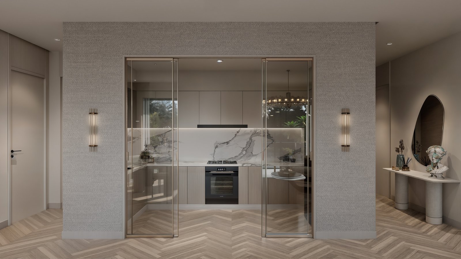 3 bedroom apartments for sale in westlands hephe palace kitchen and entrance view