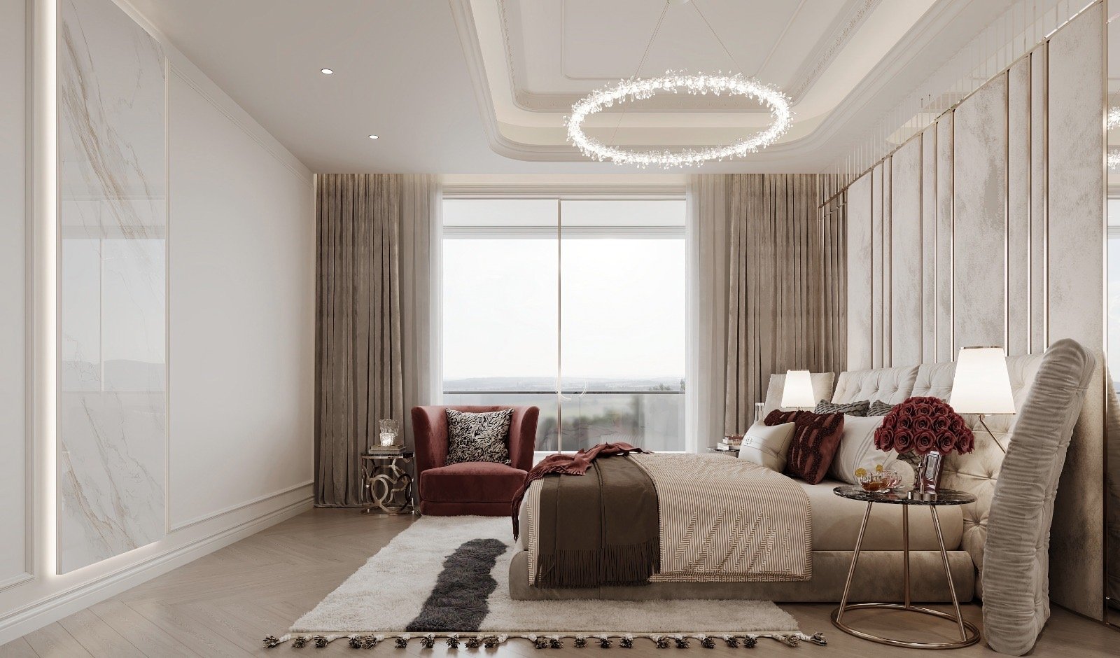 4 bedroom apartments for sale in kilimani luna oak master bedroom angle view