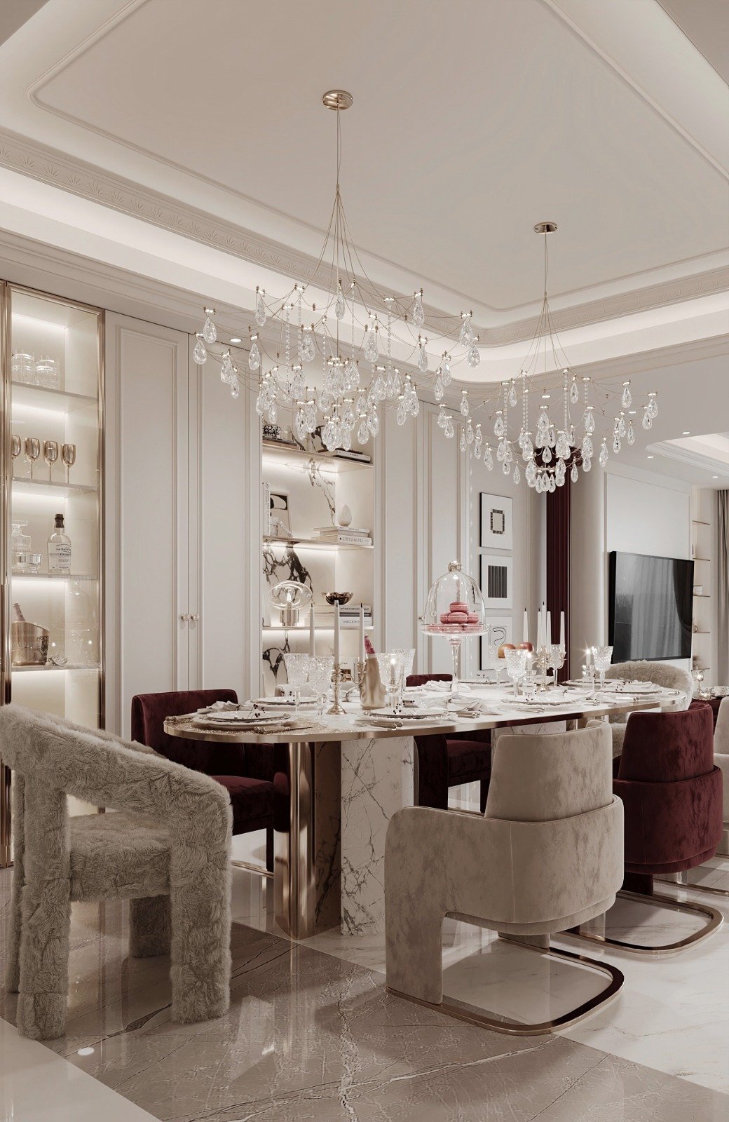 4 bedroom apartments for sale in kilimani luna oak dining area angle view