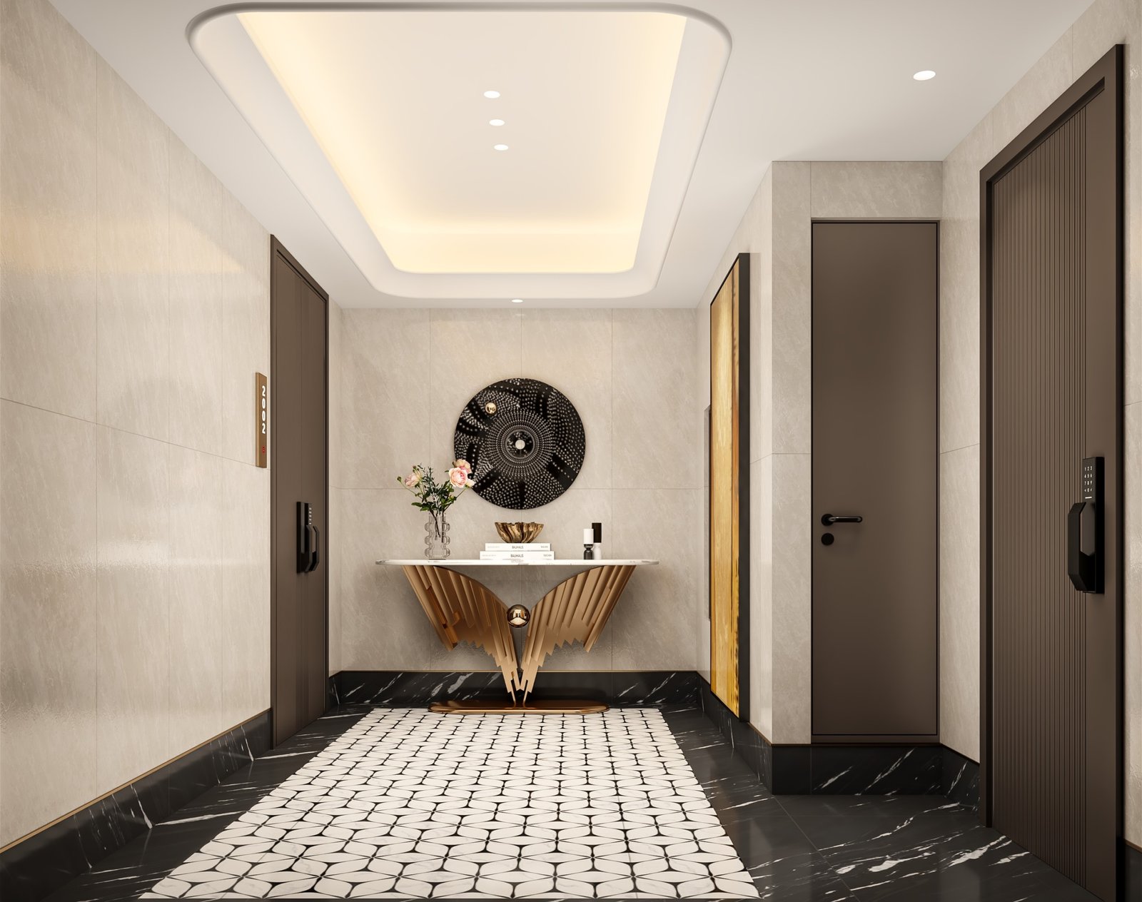 golden hill apartments in westlands elevator lobby