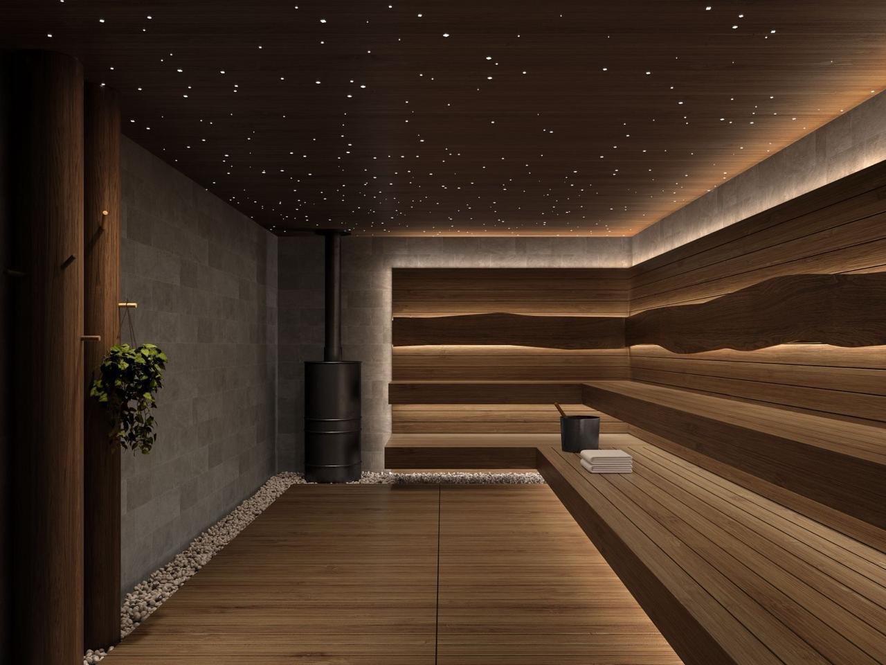 sauni in Lesonia Apartments