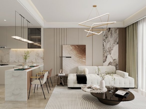 dining room 3 Bedroom Apartments in Westlands