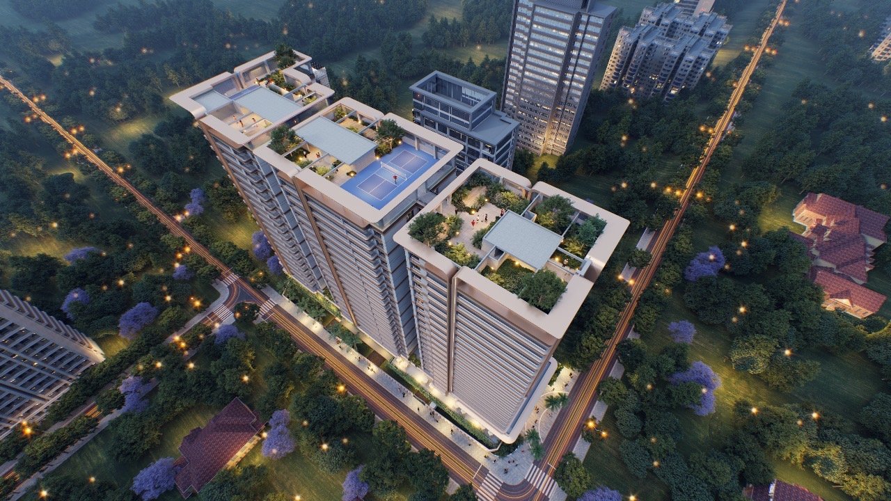 2 bedroom apartments at executive suites exterior top view