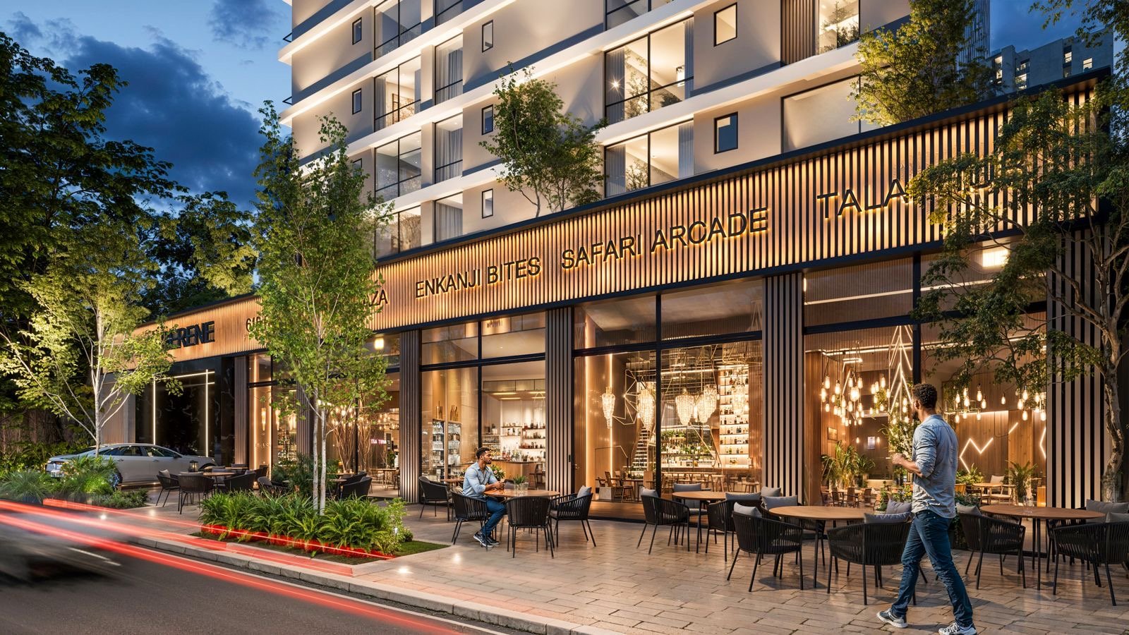 serene manor apartments in kilimani outdoor cafe