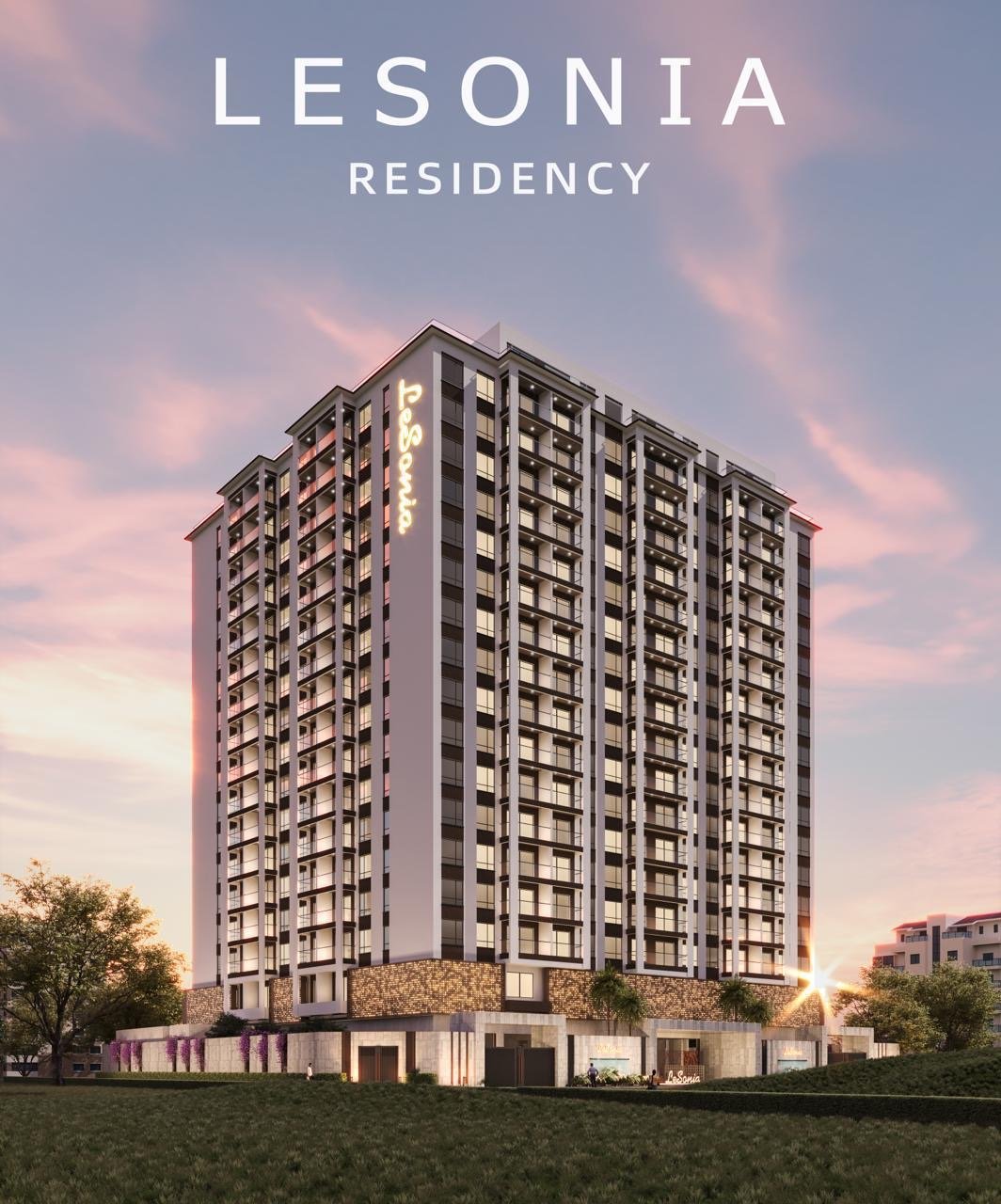 Exterior side view in Lesonia Apartments in Kileleshwa