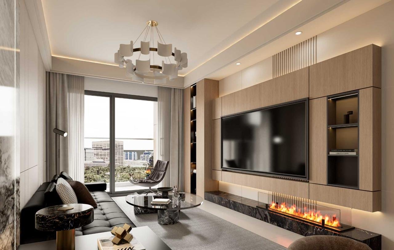 Luminara Apartments in Westlands living room tv view