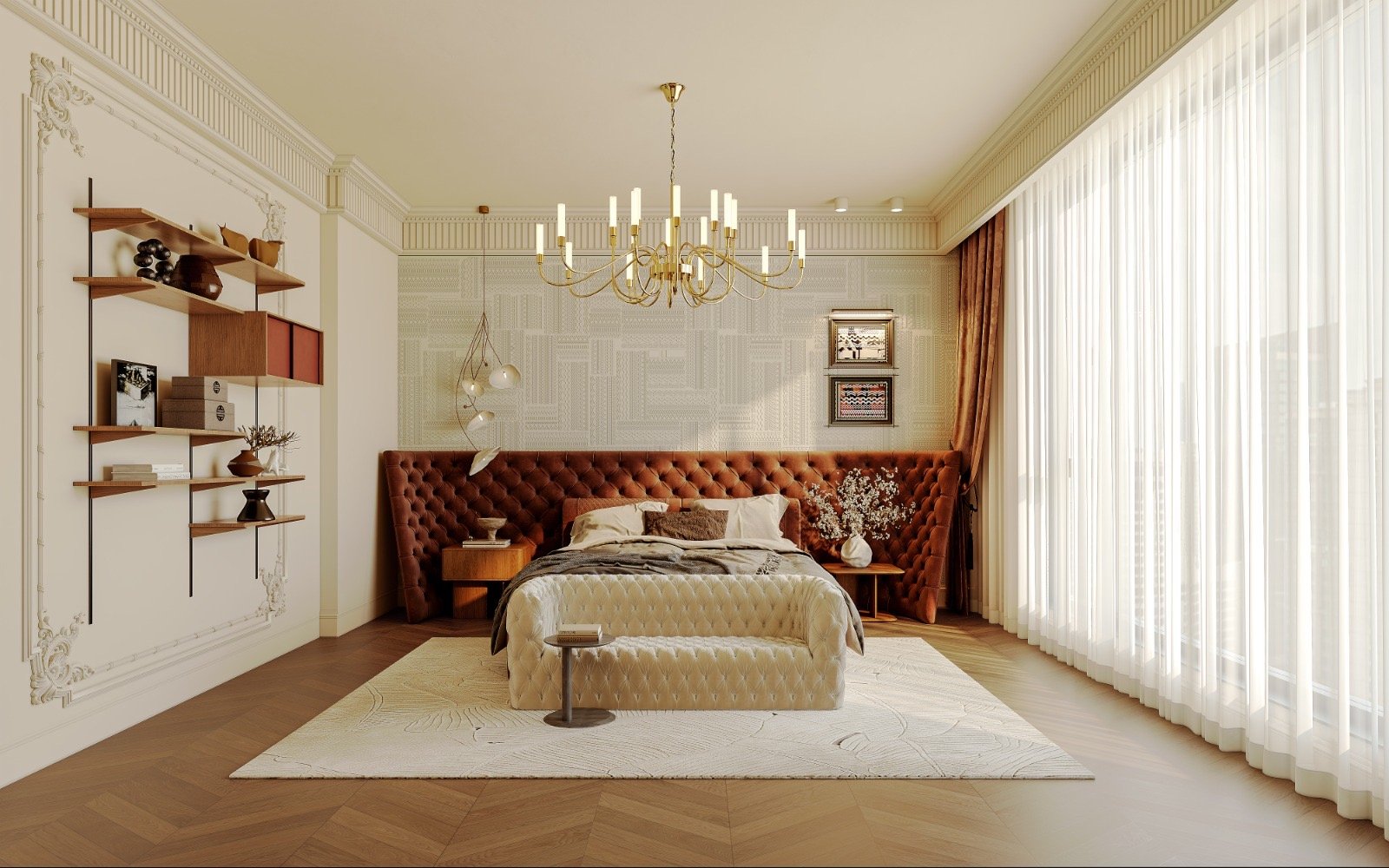 Brookside Oak Apartments in Westlands master bedroom
