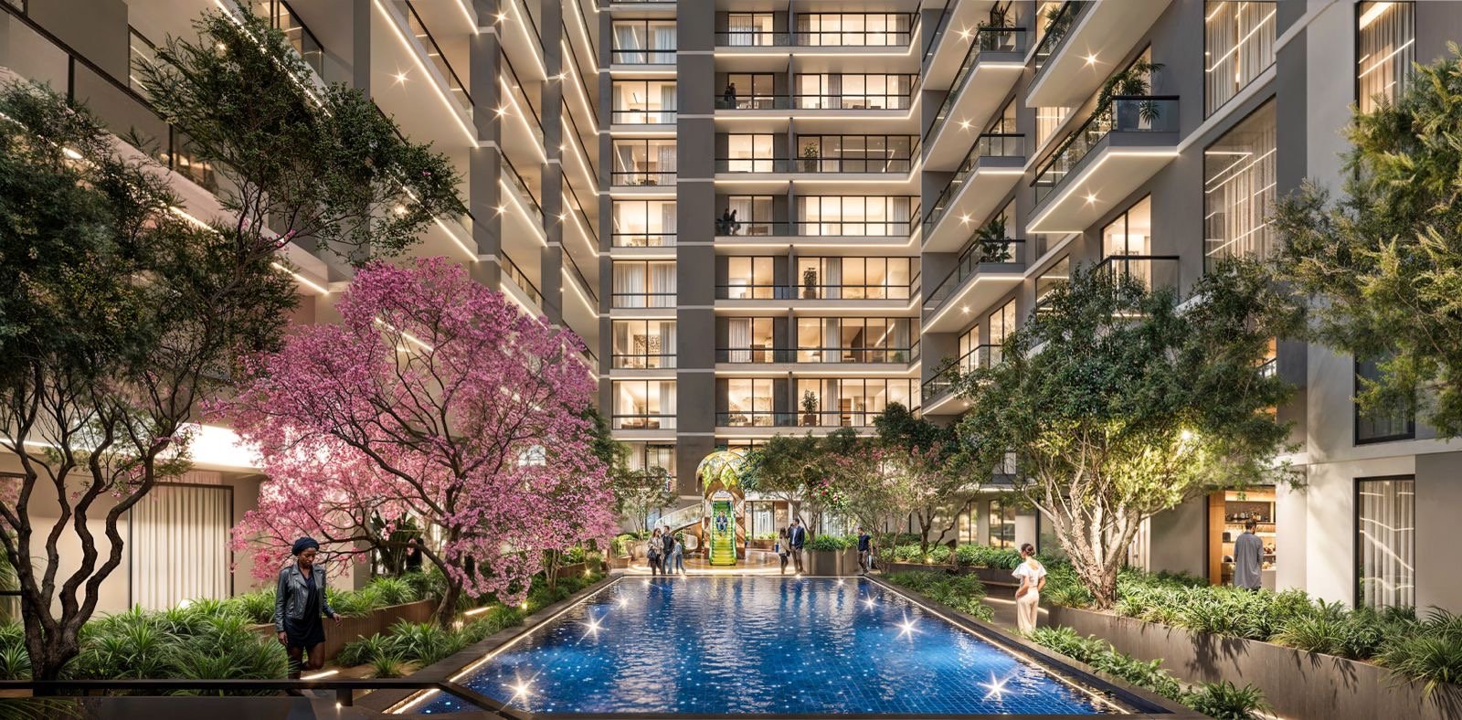 serene manor apartments in kilimani courtyard swimming pool