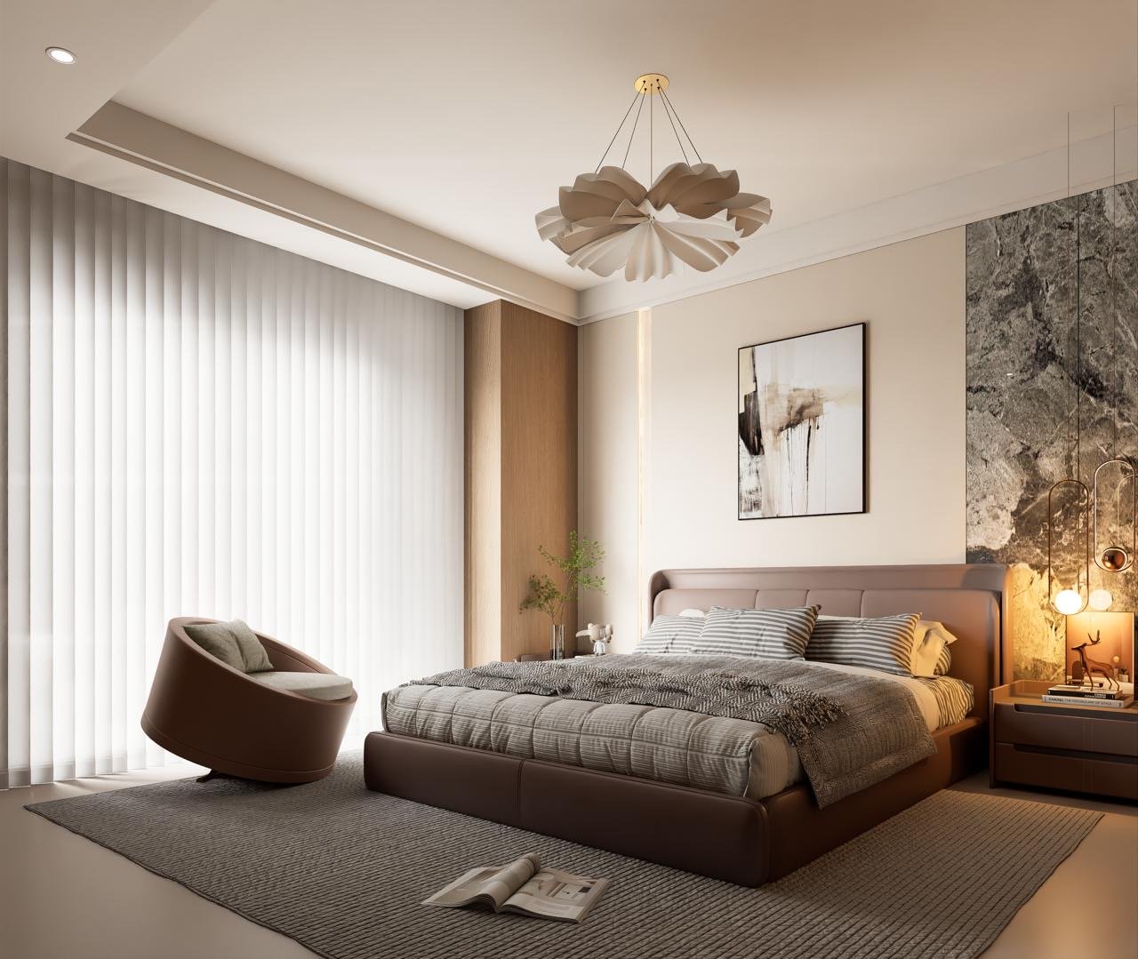 Luminara Apartments in Westlands guest bed