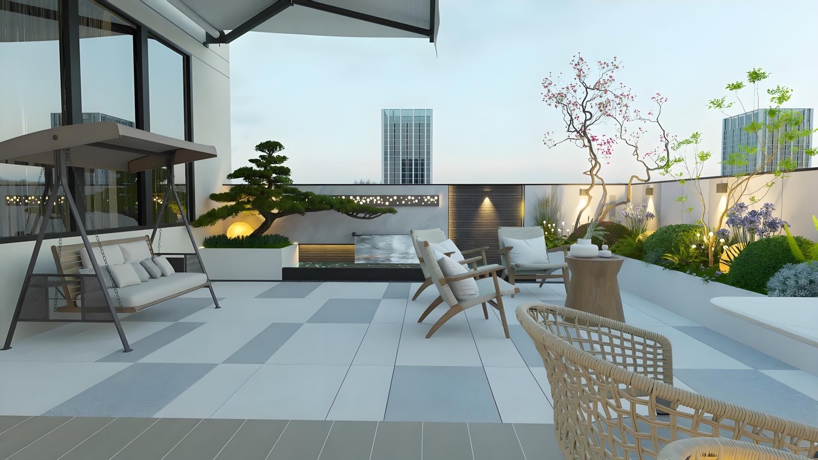 Luster Arbor Apartments rooftop