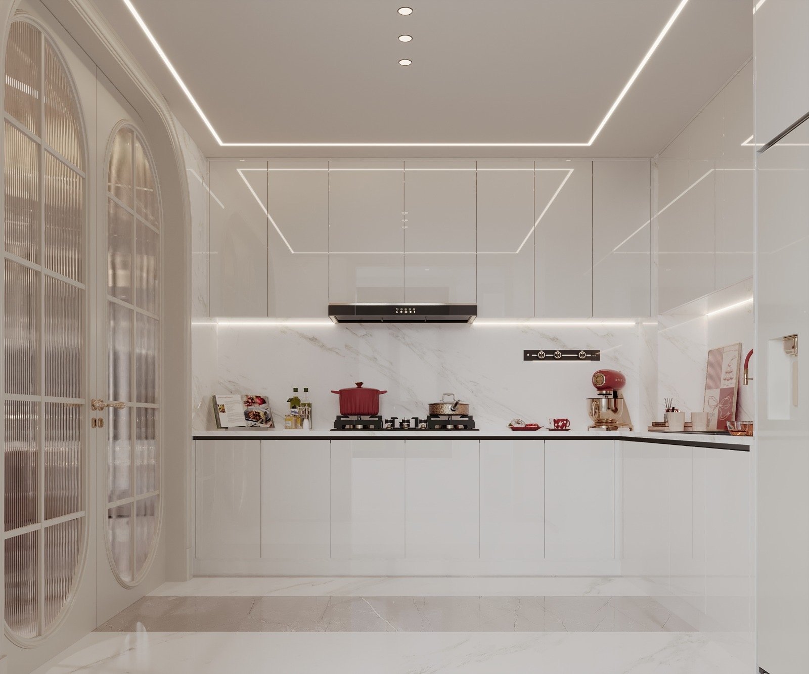 luna oak apartments in kilimani kitchen side view