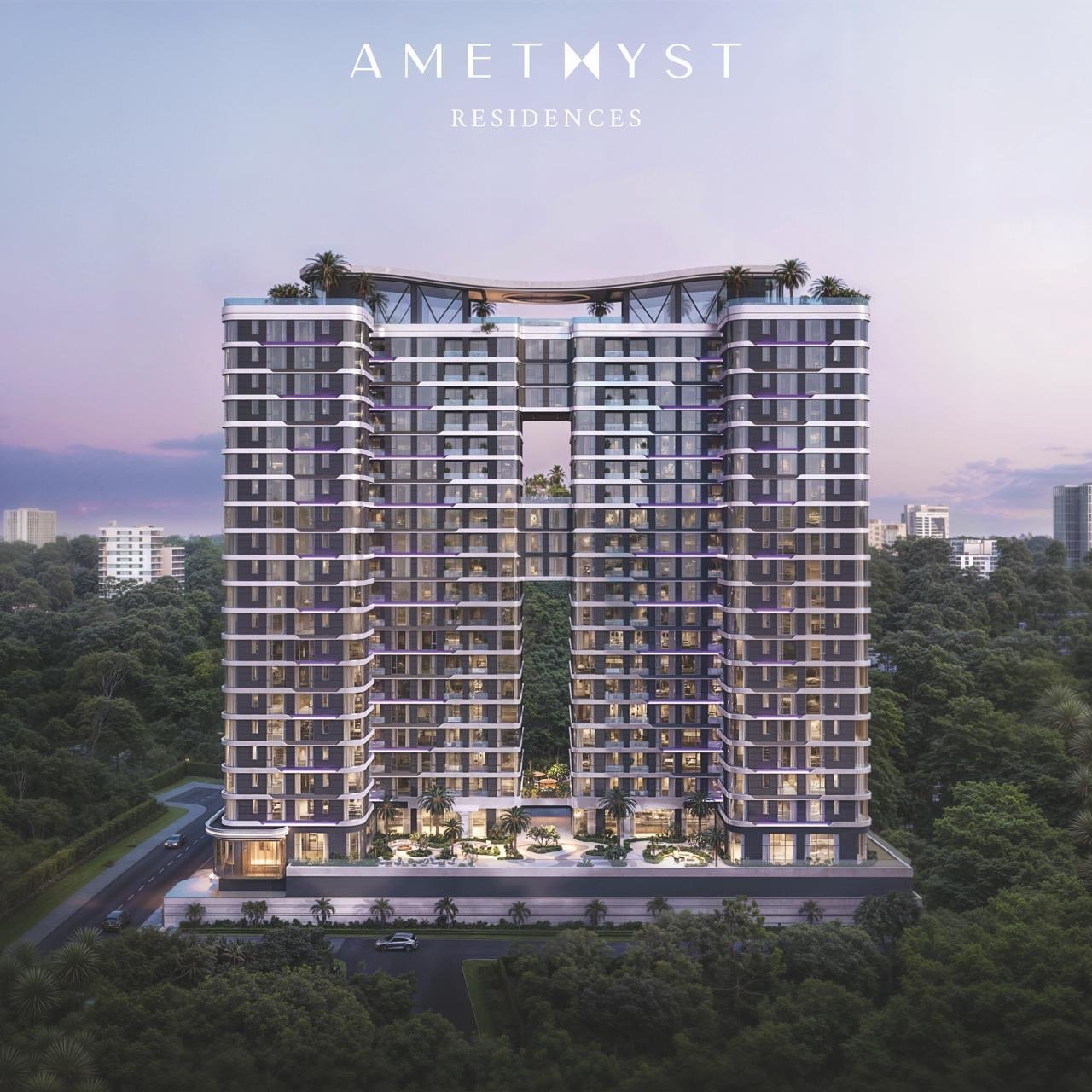 amethyst springs apartments in kilimani exterior front view