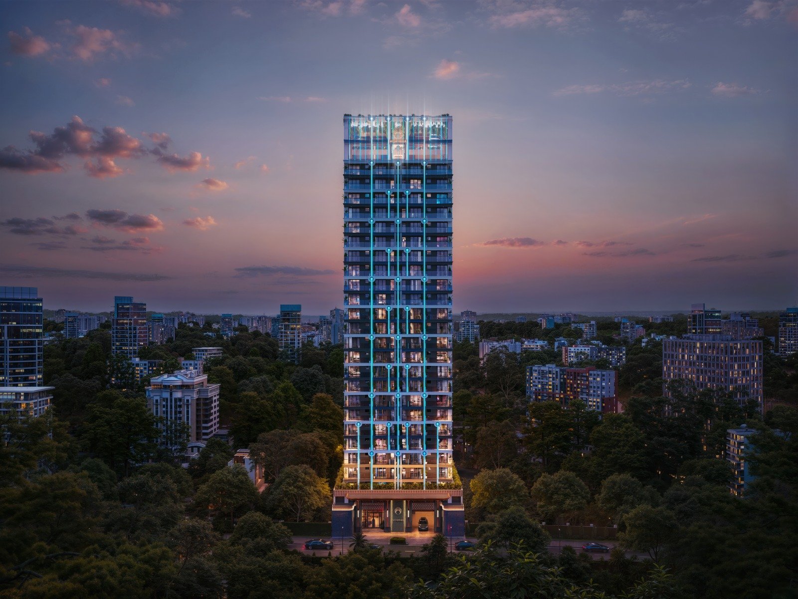 morvara apartments in westlands exterior night