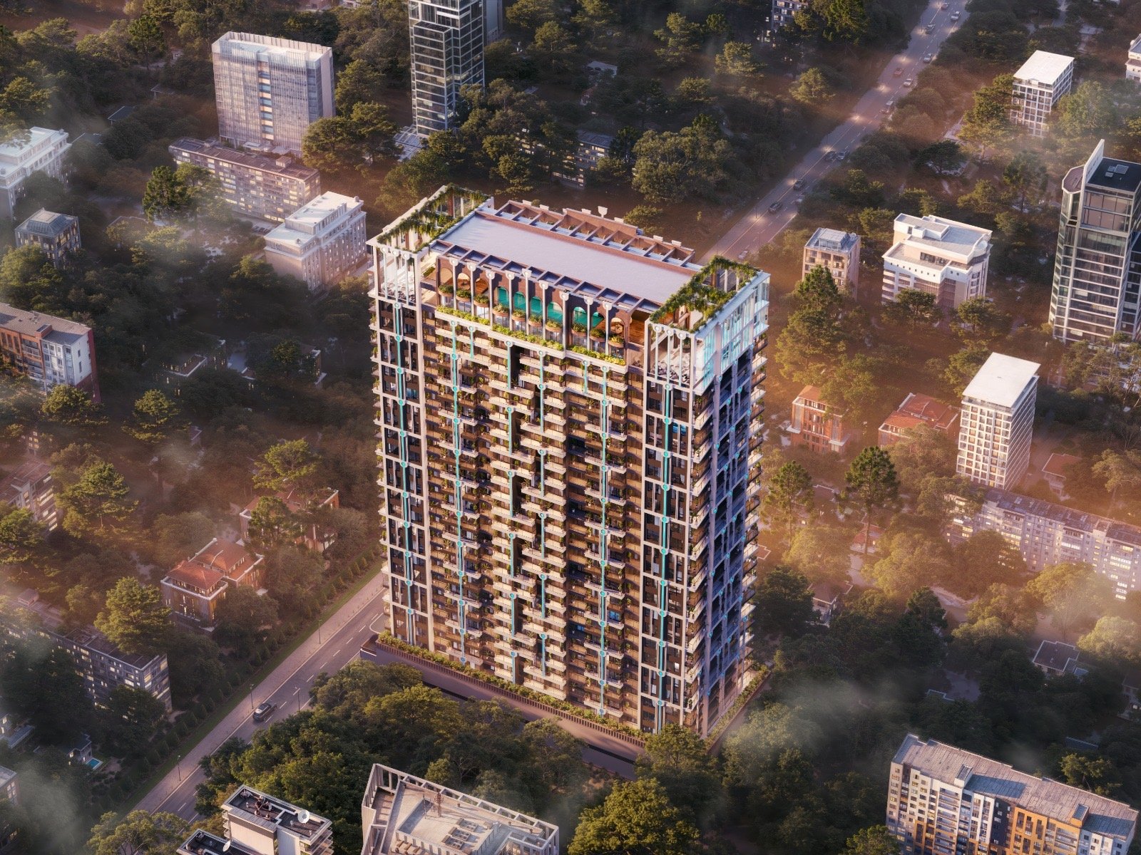 morvara apartments in westlands exterior top view
