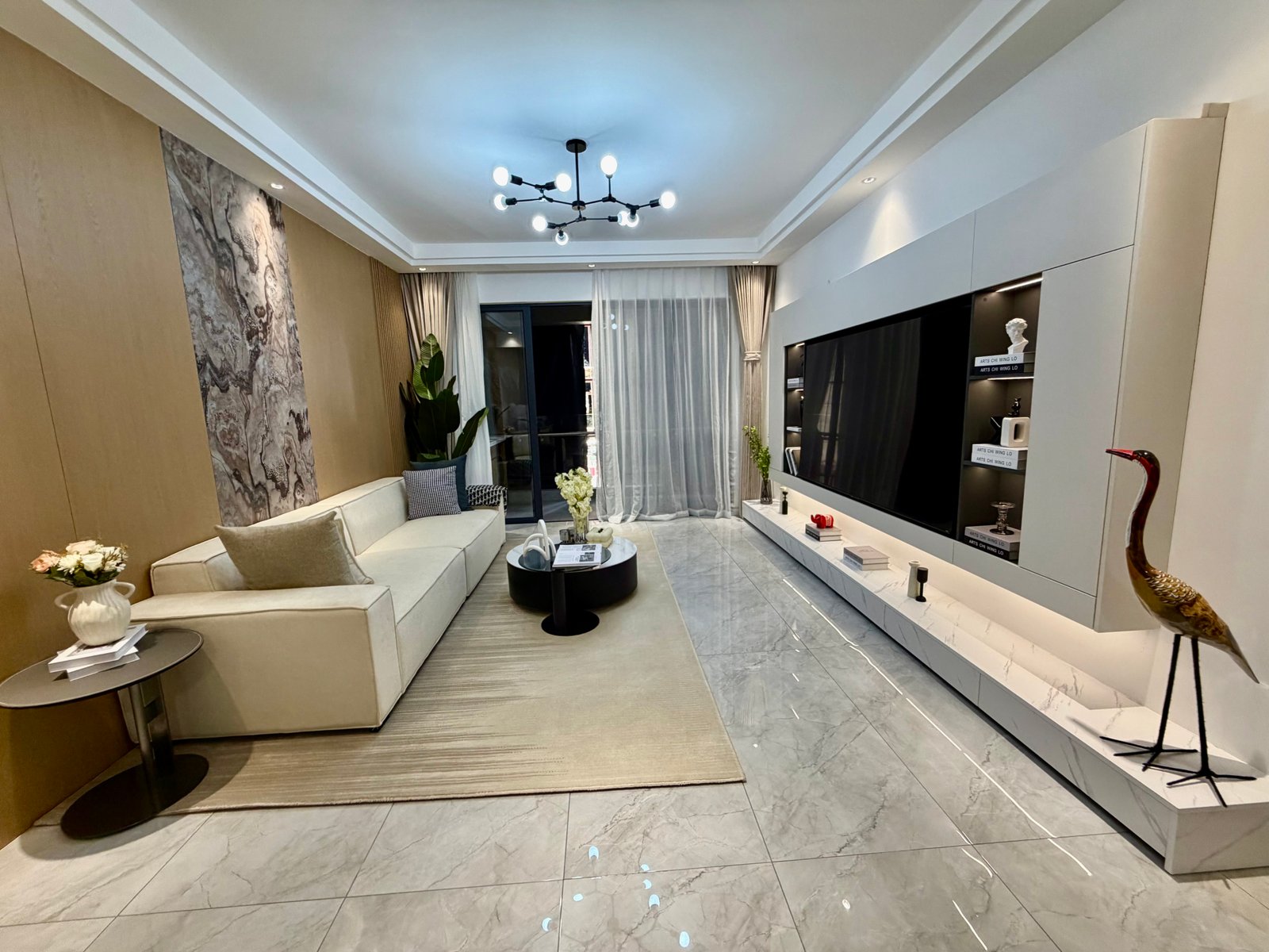 Diplomat Residency Apartments in Westlands living room tv view