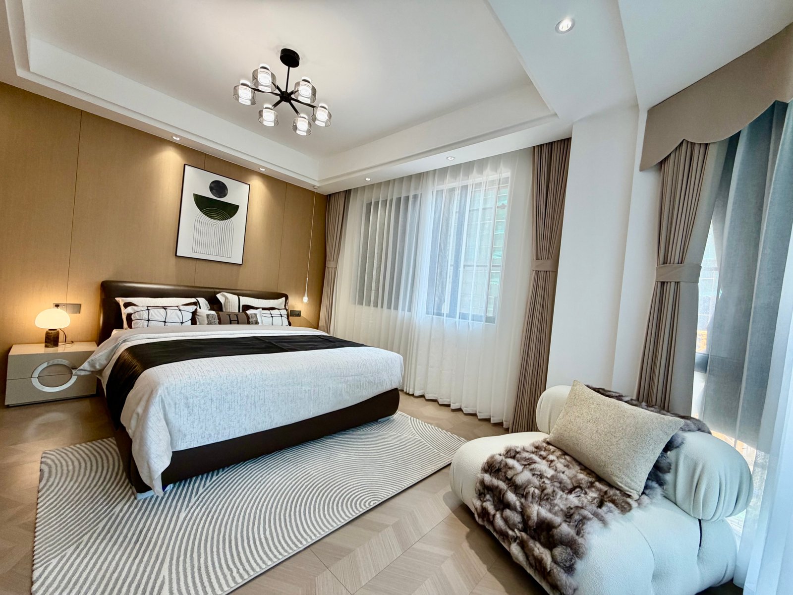 Diplomat Residency Apartments in Westlands master bed