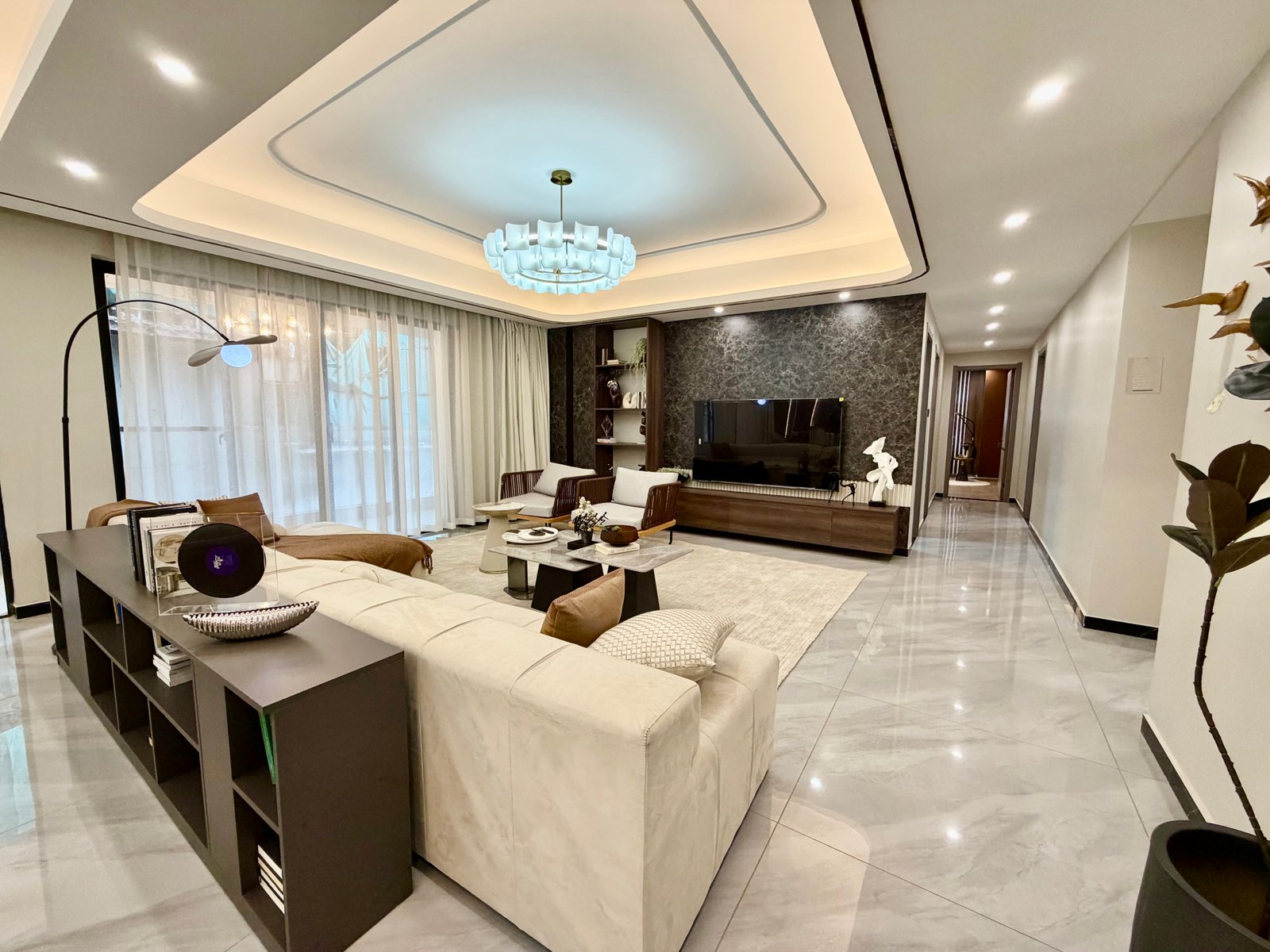 4 Bedroom Apartments in Kileleshwa cystal oak living room tv view