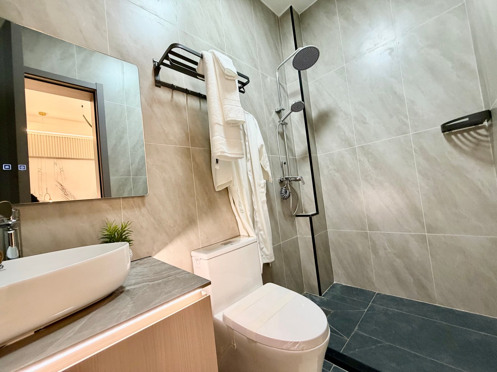Guest bathroom three in crystal oak kileleshwa