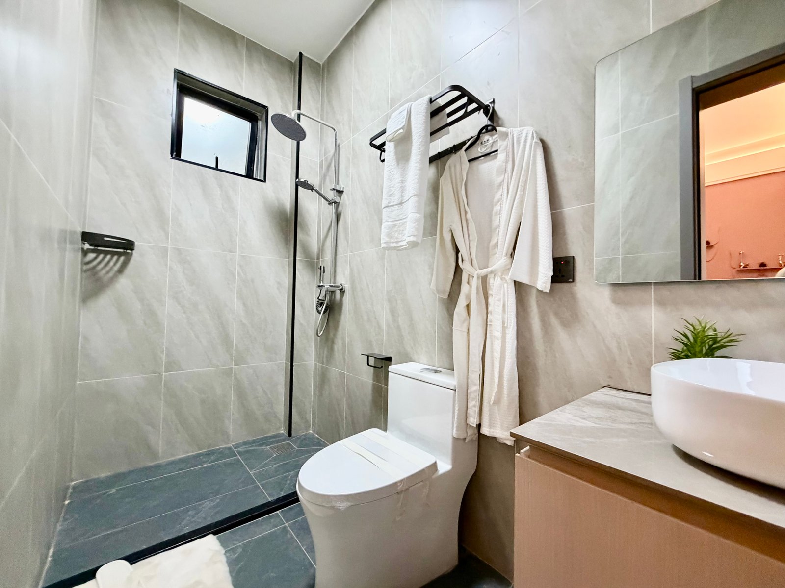Guest bathroom two in crystal oak kileleshwa