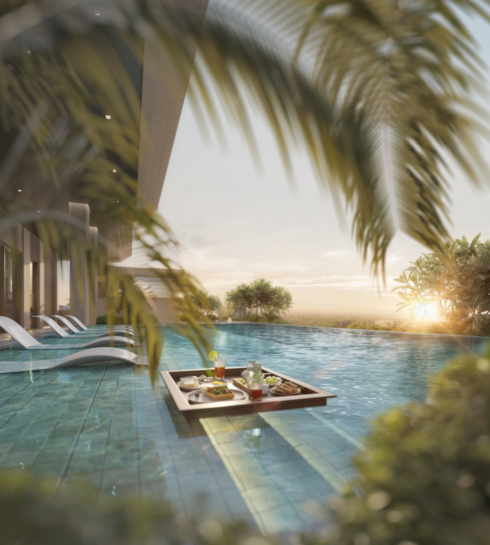 swimming pool Hephe Palace Apartments