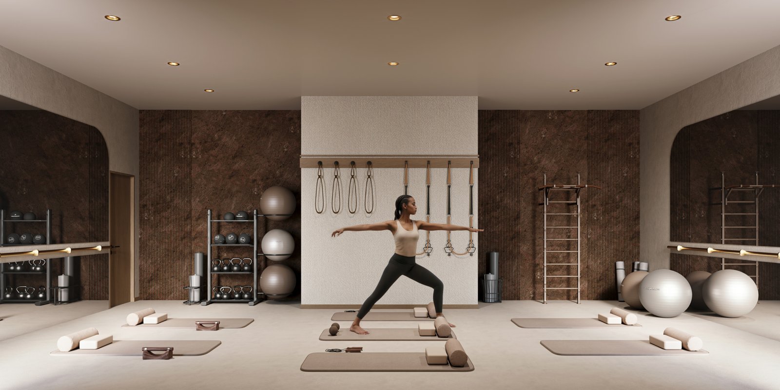 Hephe Palace Apartments in Westlands yoga room
