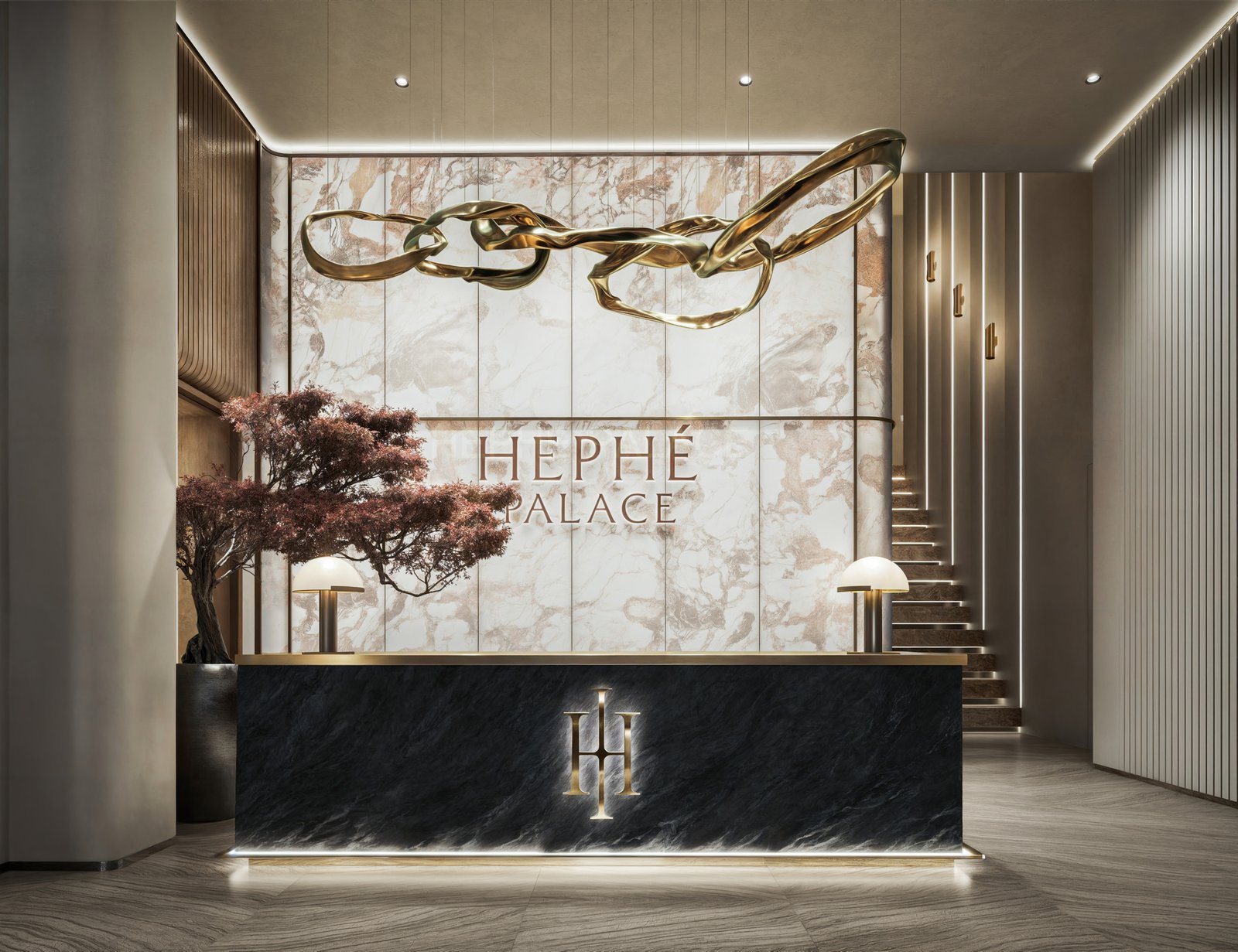 Hephe Palace Apartments in Westlands reception