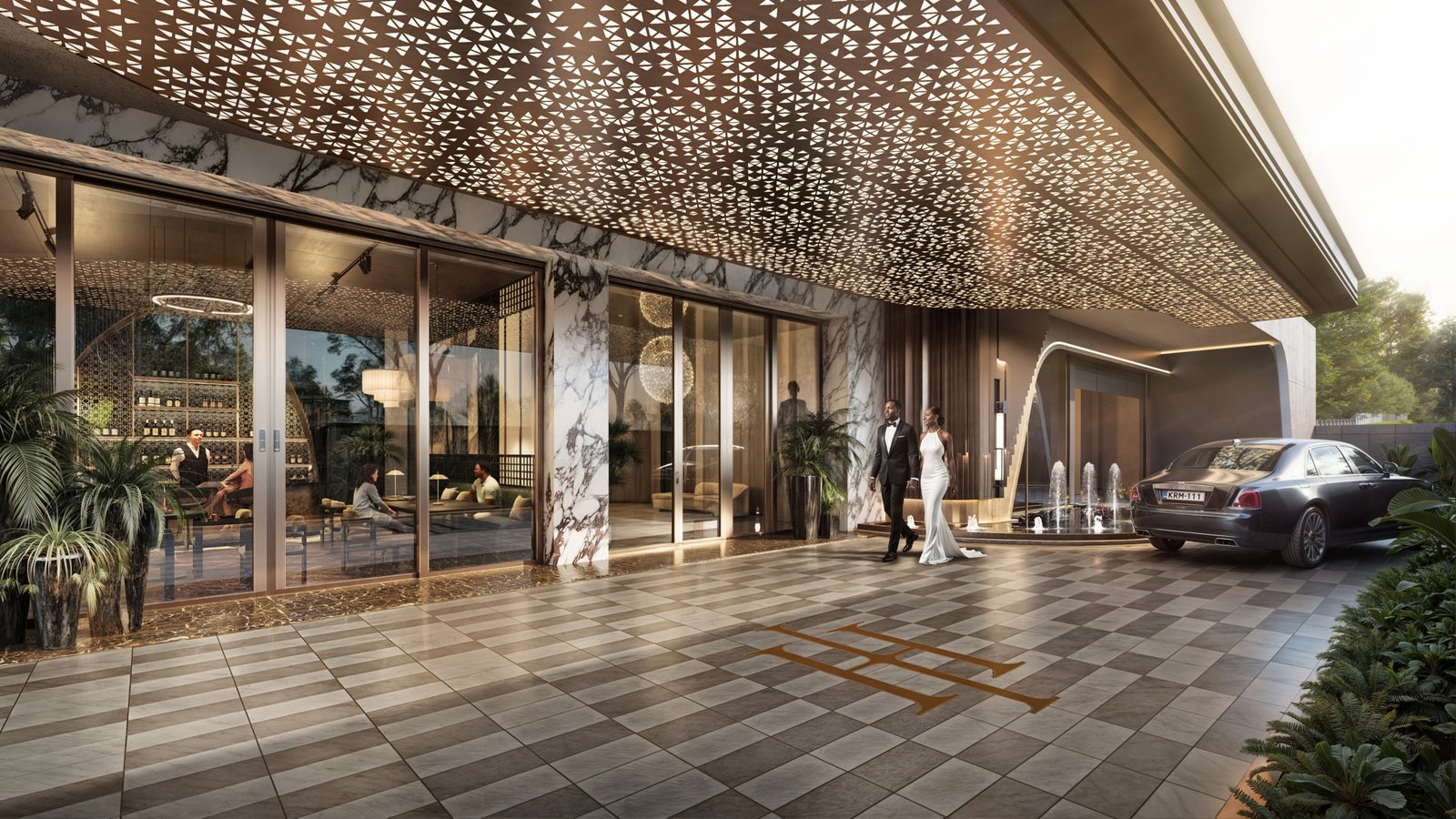 Hephe Palace Apartments in Westlands entrance