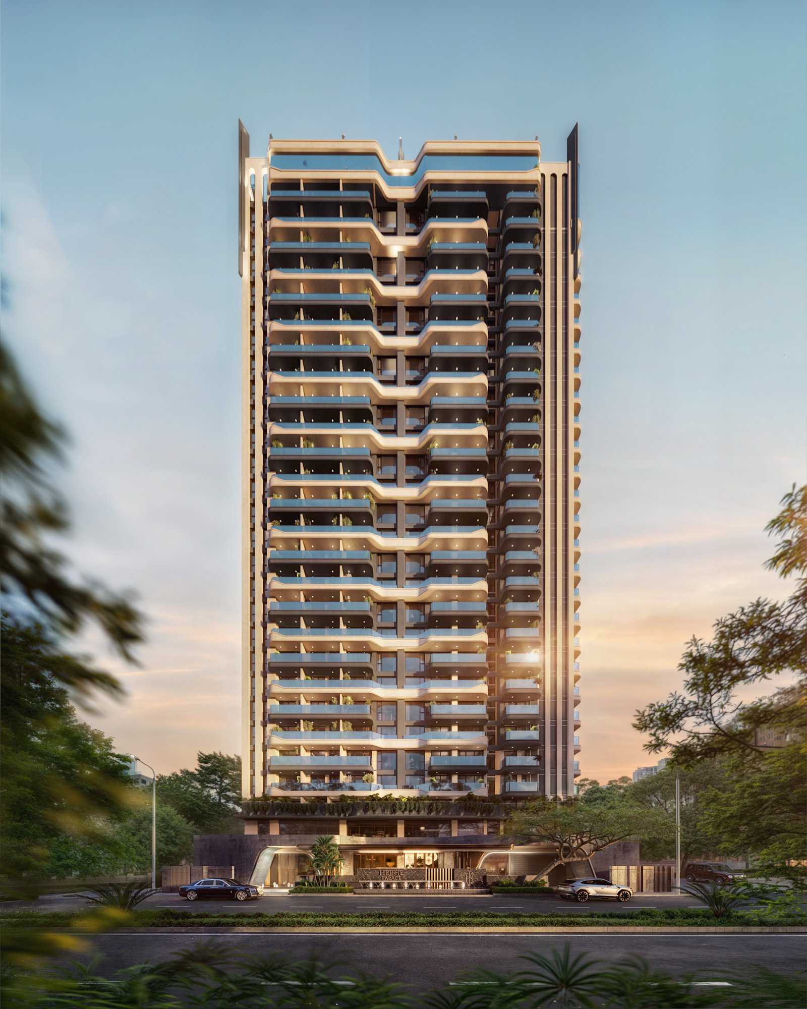 Hephe Palace Apartments in Westlands exterior view