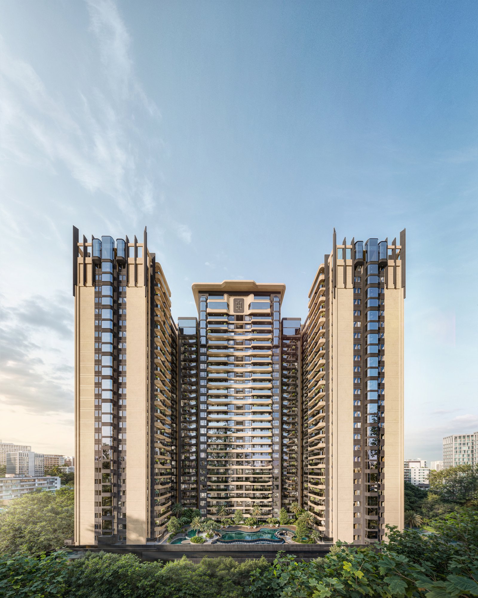 Hephe Palace Apartments in Westlands exterior front view