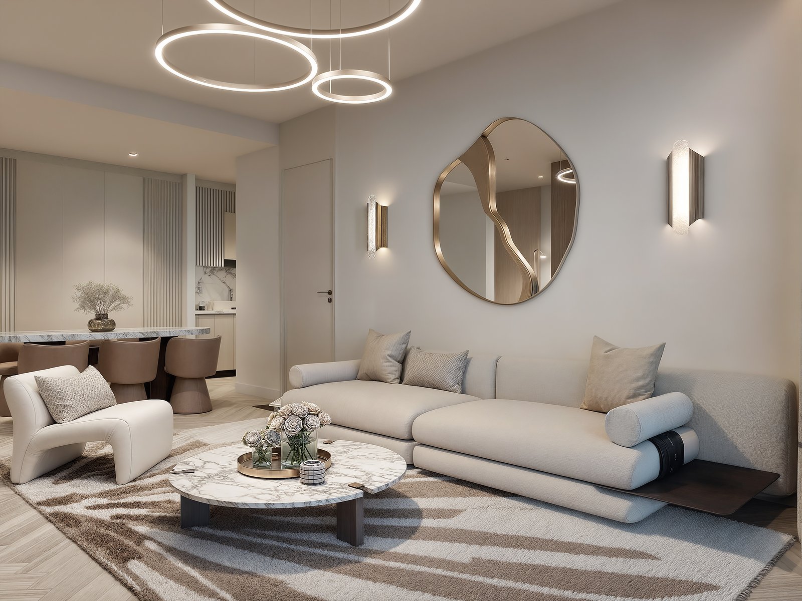 living room Hephe Palace Apartments in Westlands