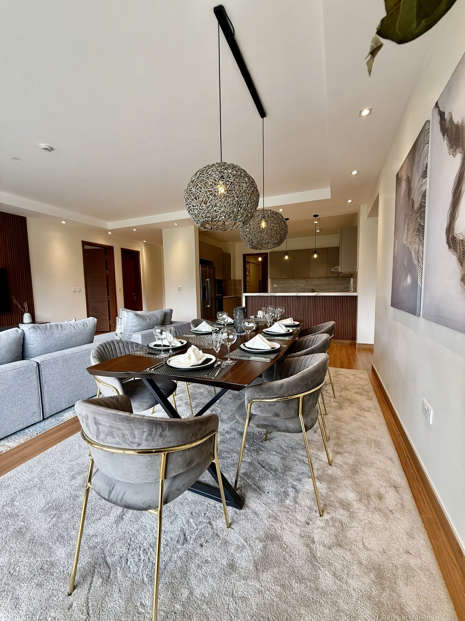 saruni apartments in riverside dining table