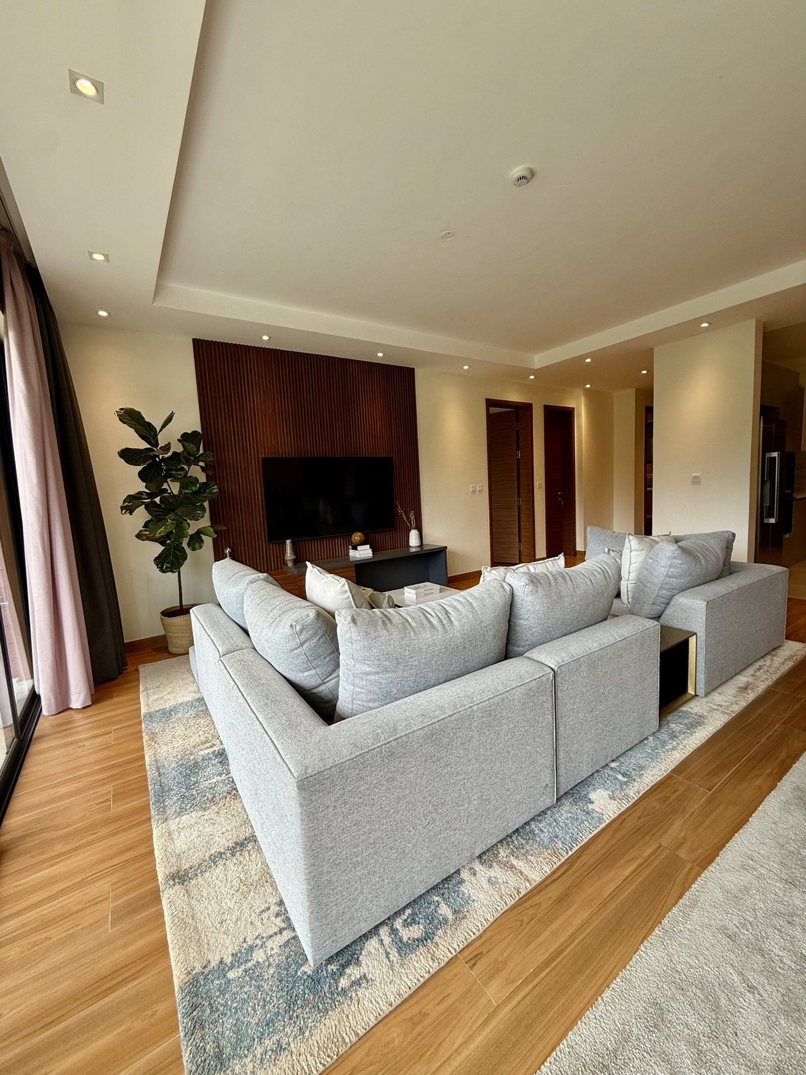 saruni apartments in riverside tv couch