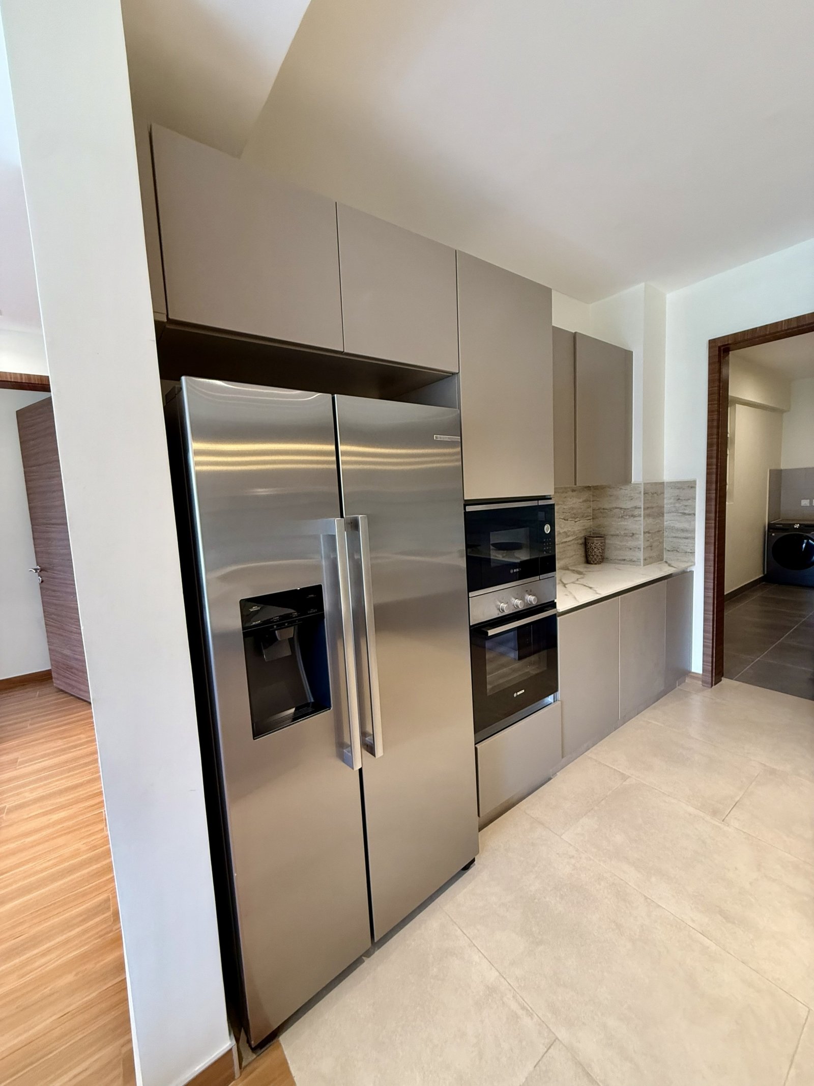 saruni apartments in riverside kitchen side view