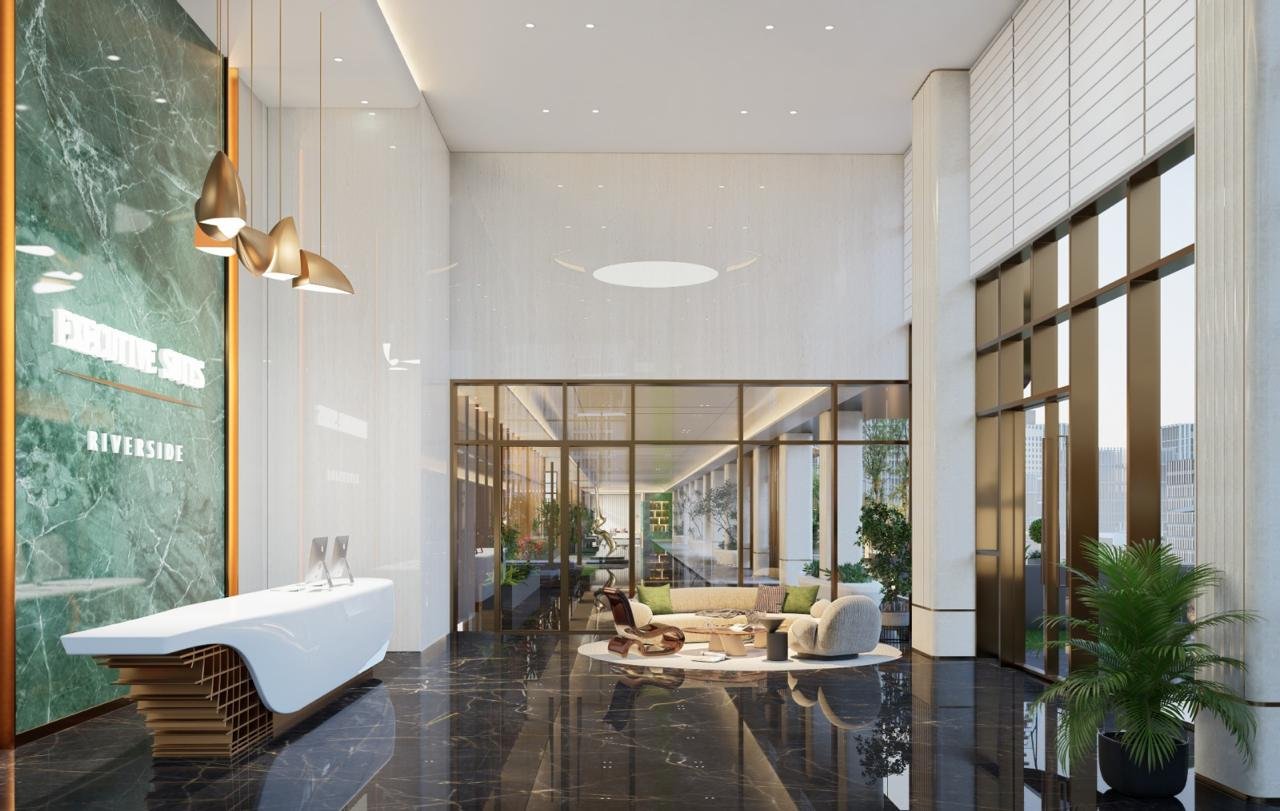 3 bedroom apartments at executive suites waiting area