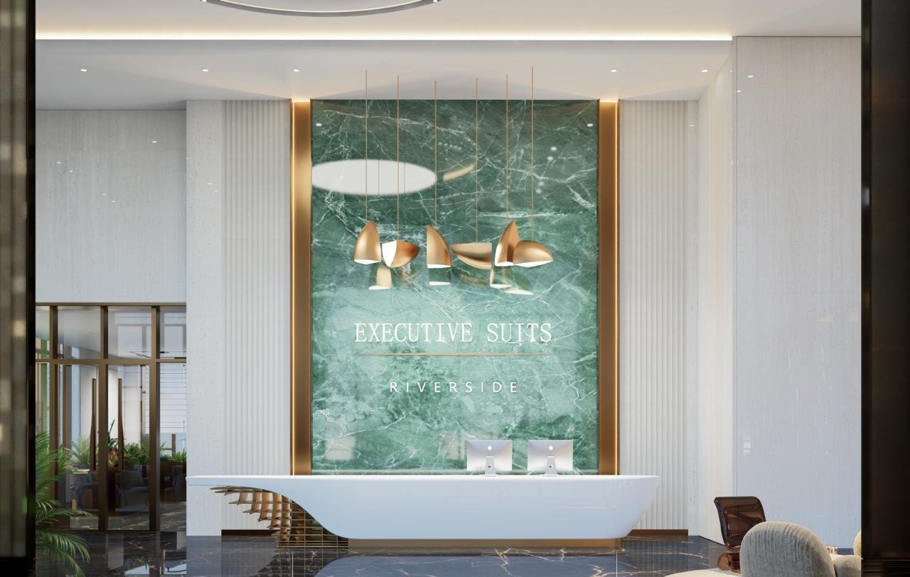 3 bedroom apartments at executive suites reception area