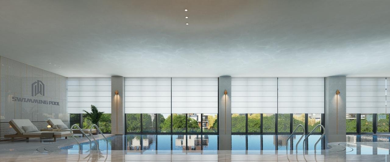 3 bedroom apartments at executive suites infinity heated pool front view