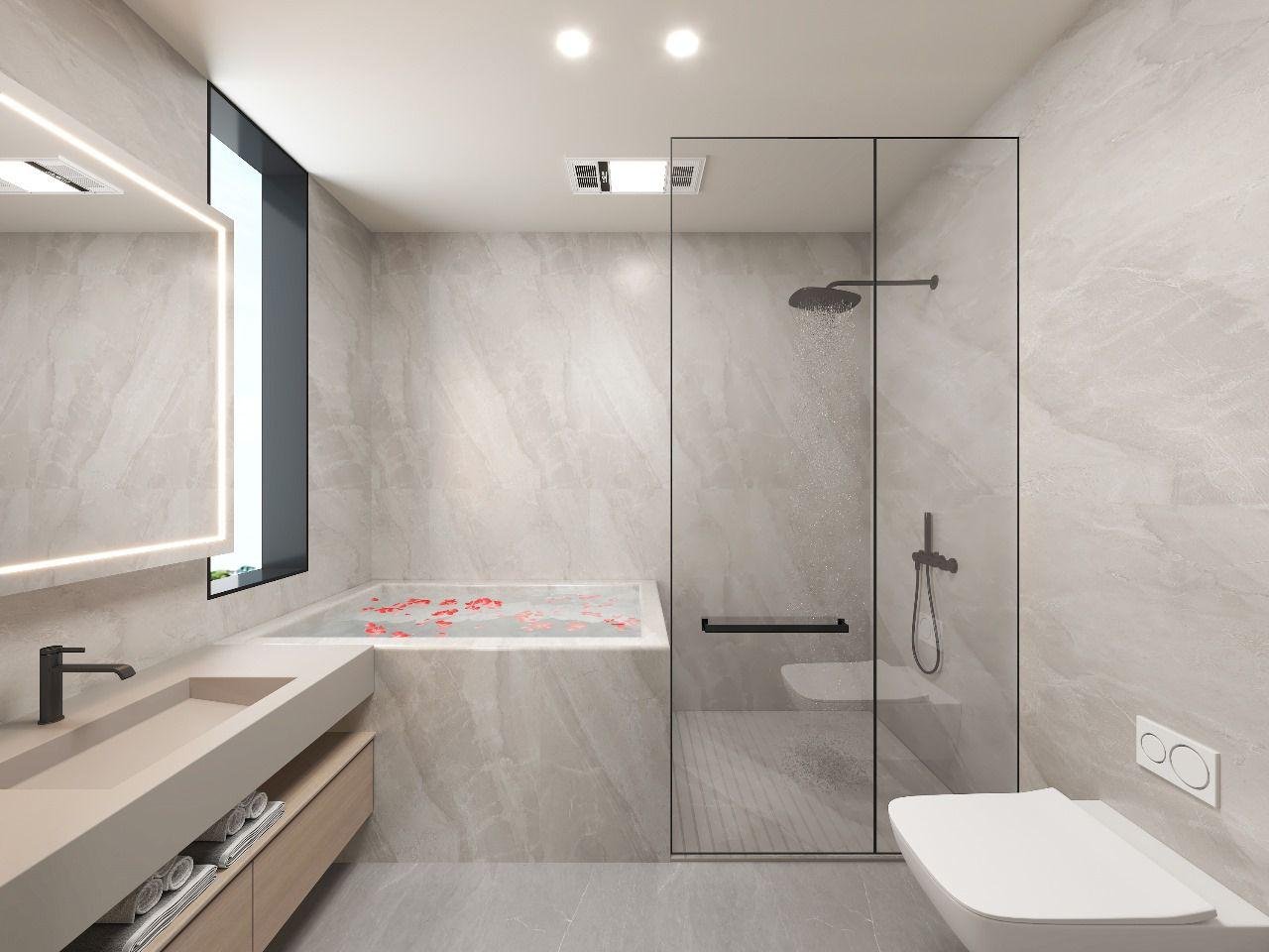 3 Bedroom Apartments in Kileleshwa master bathroom
