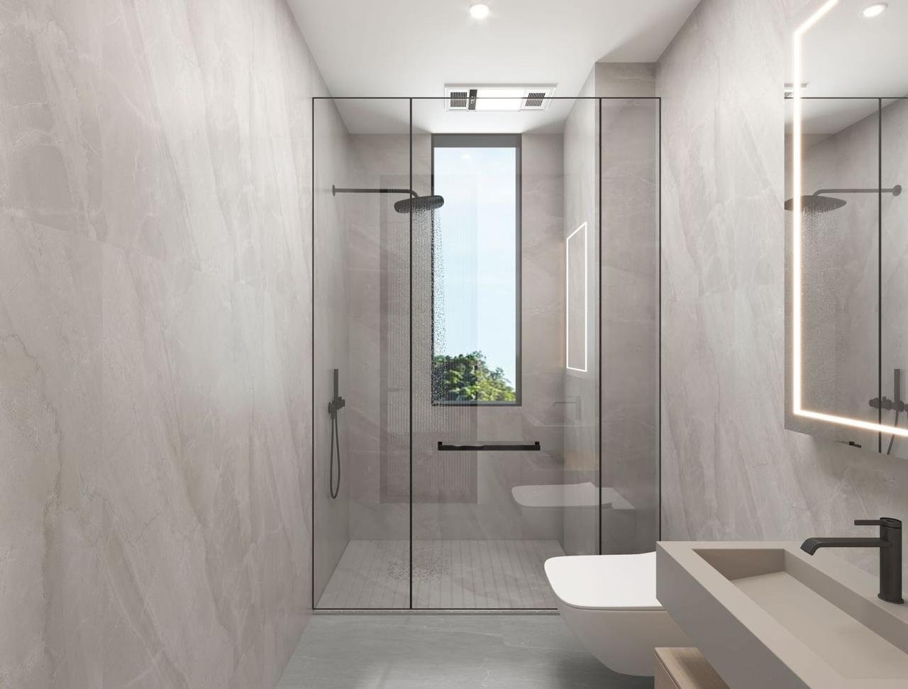 Guest bathroom in 3 Bedroom Apartments