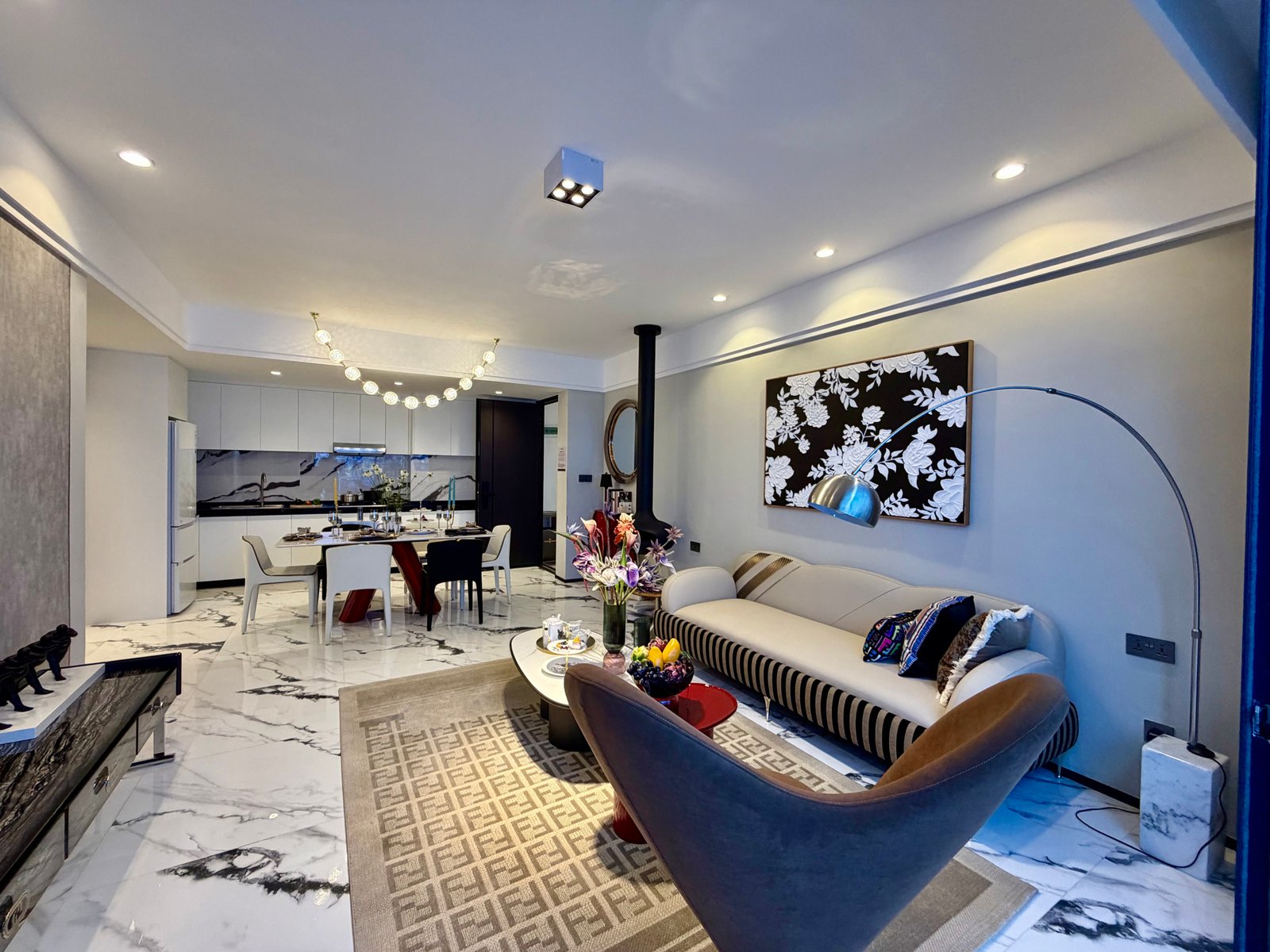 Golden Mansion Apartments in Westlands living room side view