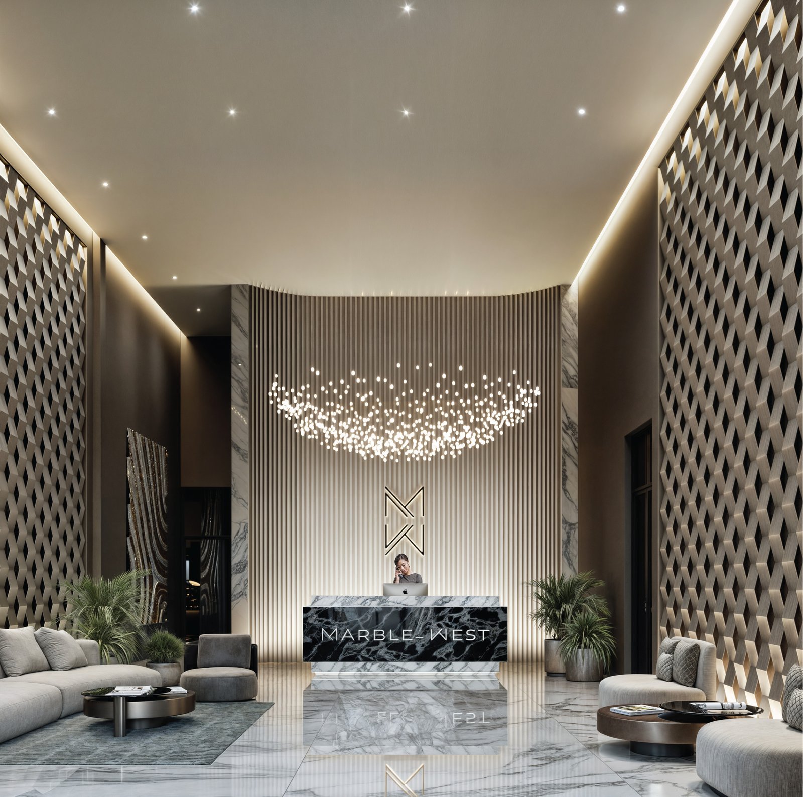 Marble West Apartments in Westlands reception