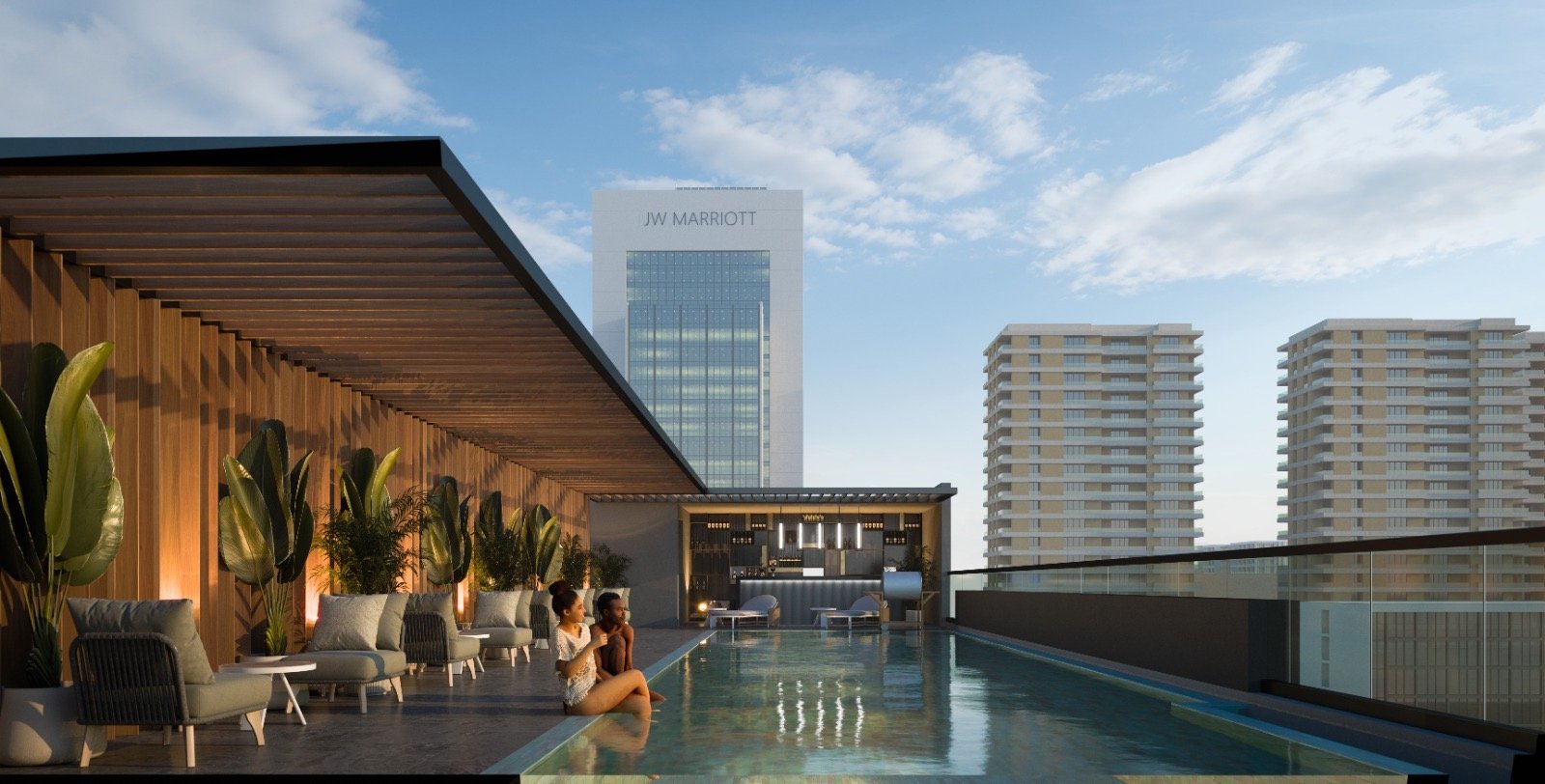 Jasper Residences Apartments in Westlands swimming pool