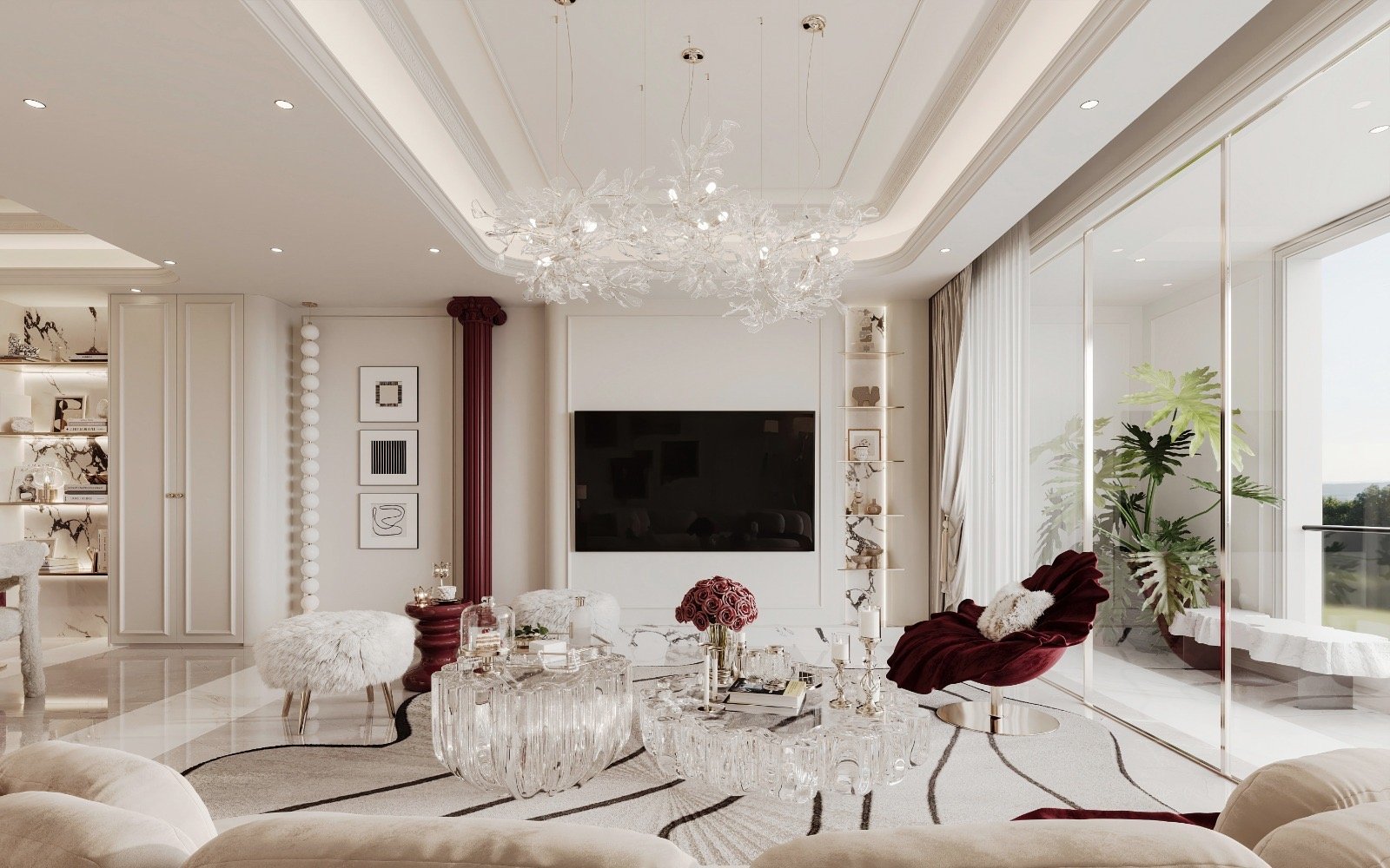 luna oak apartments in kilimani living room